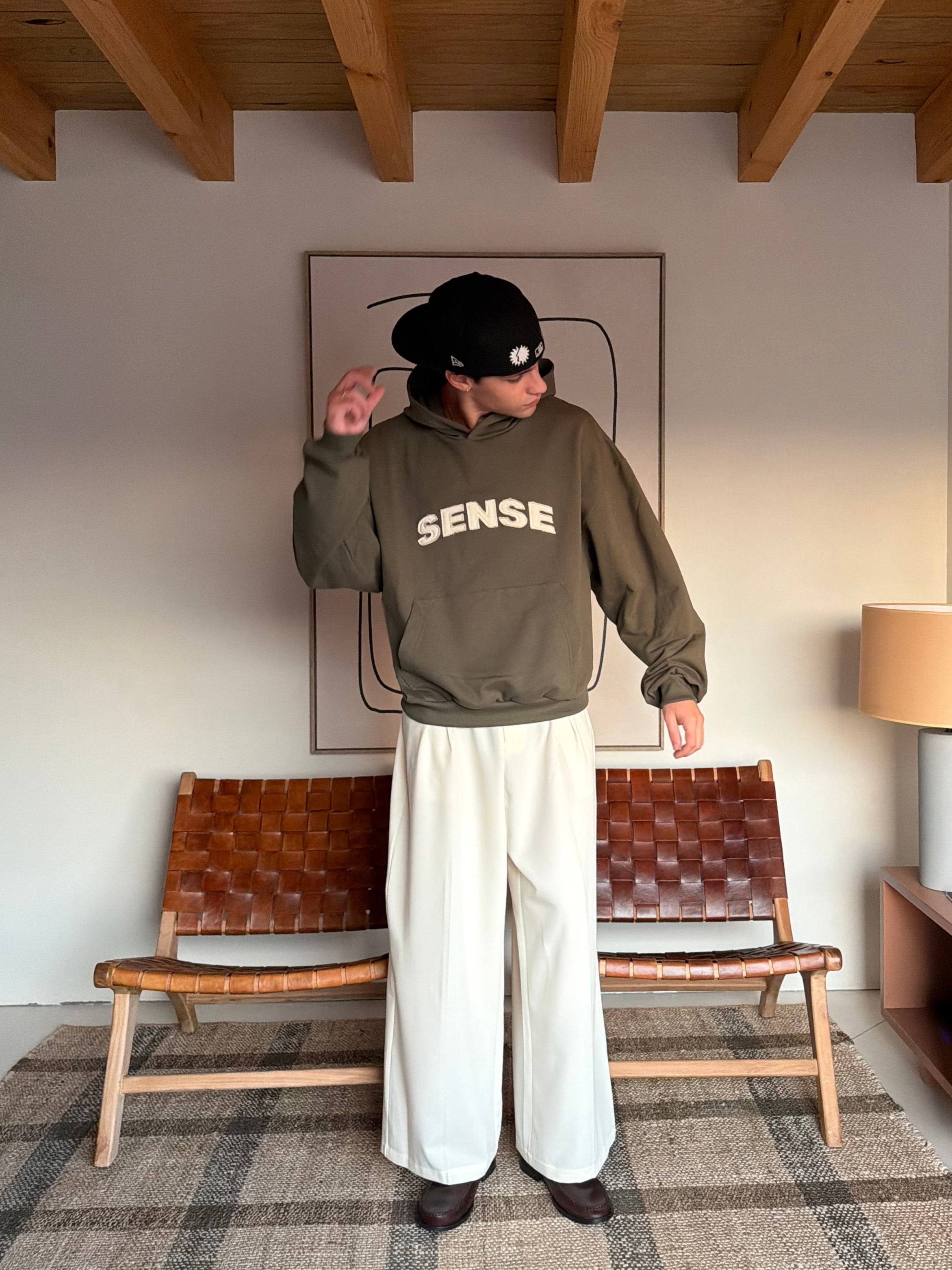 Sense Olive Green Hoodie