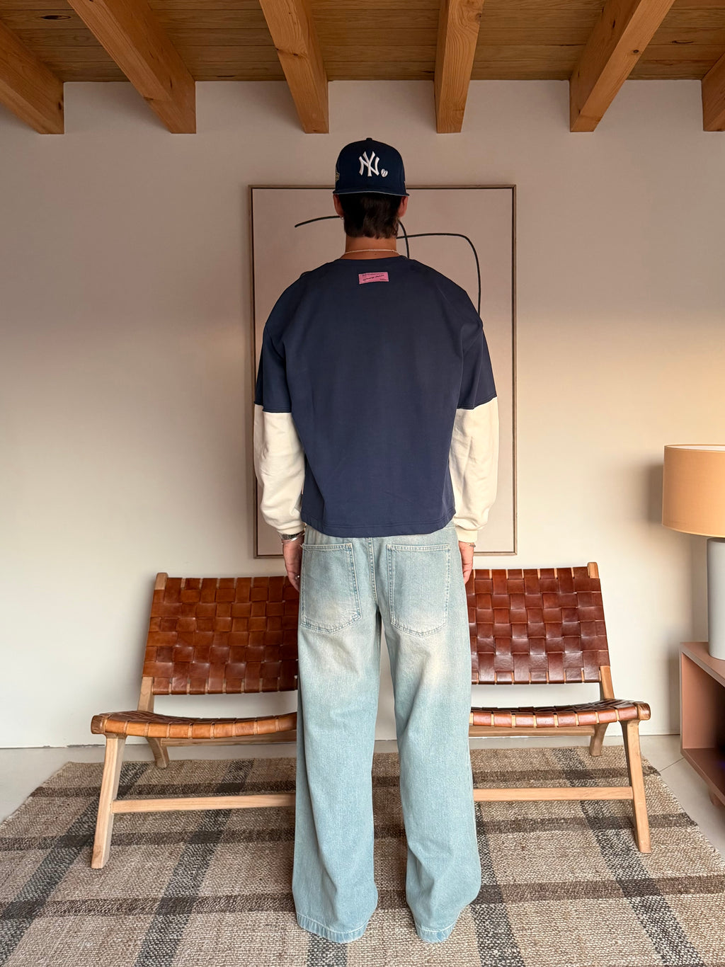 Sense Navy Blue Double-Sleeve Tee