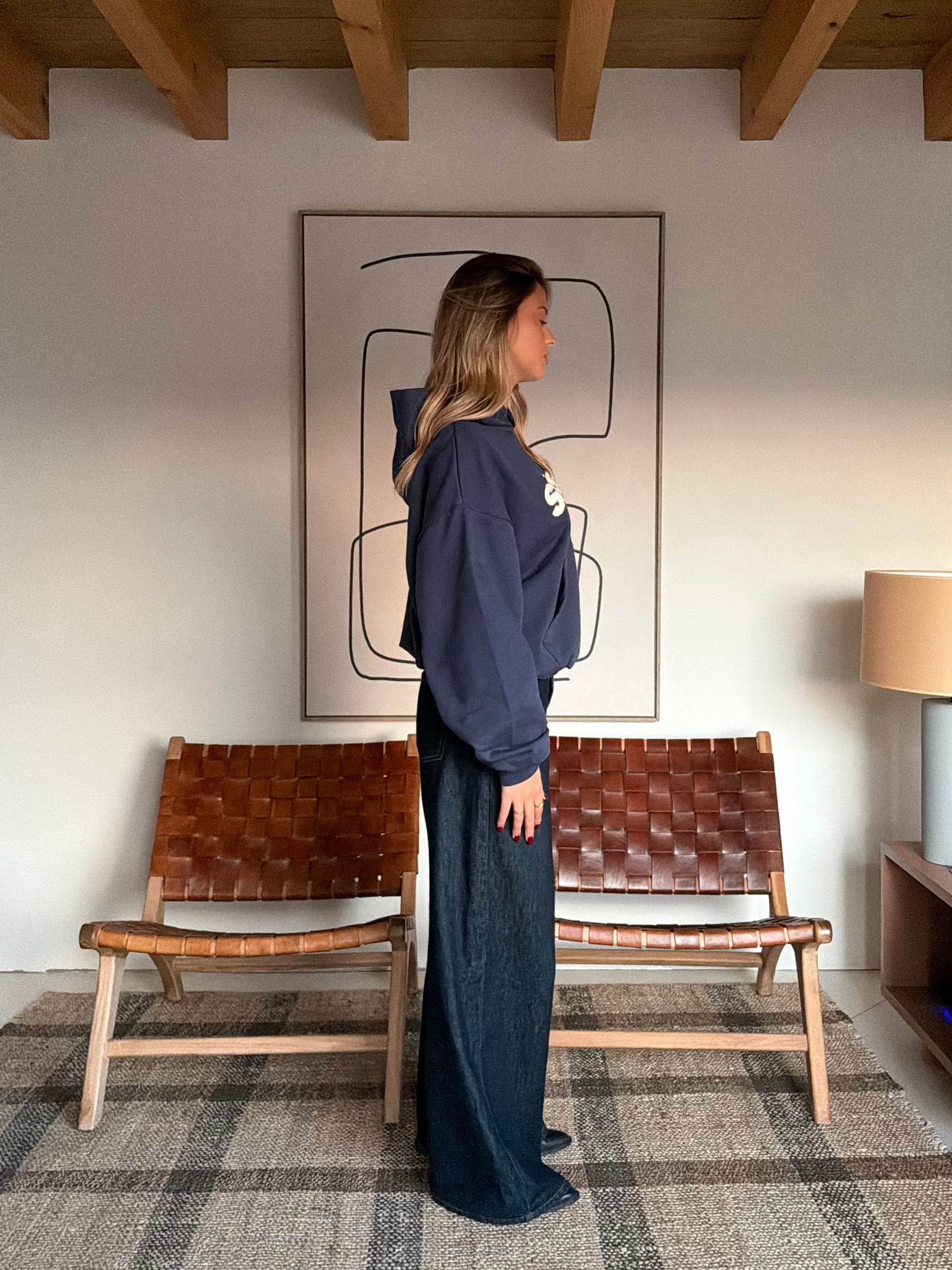 Sense Navy Blue Hoodie