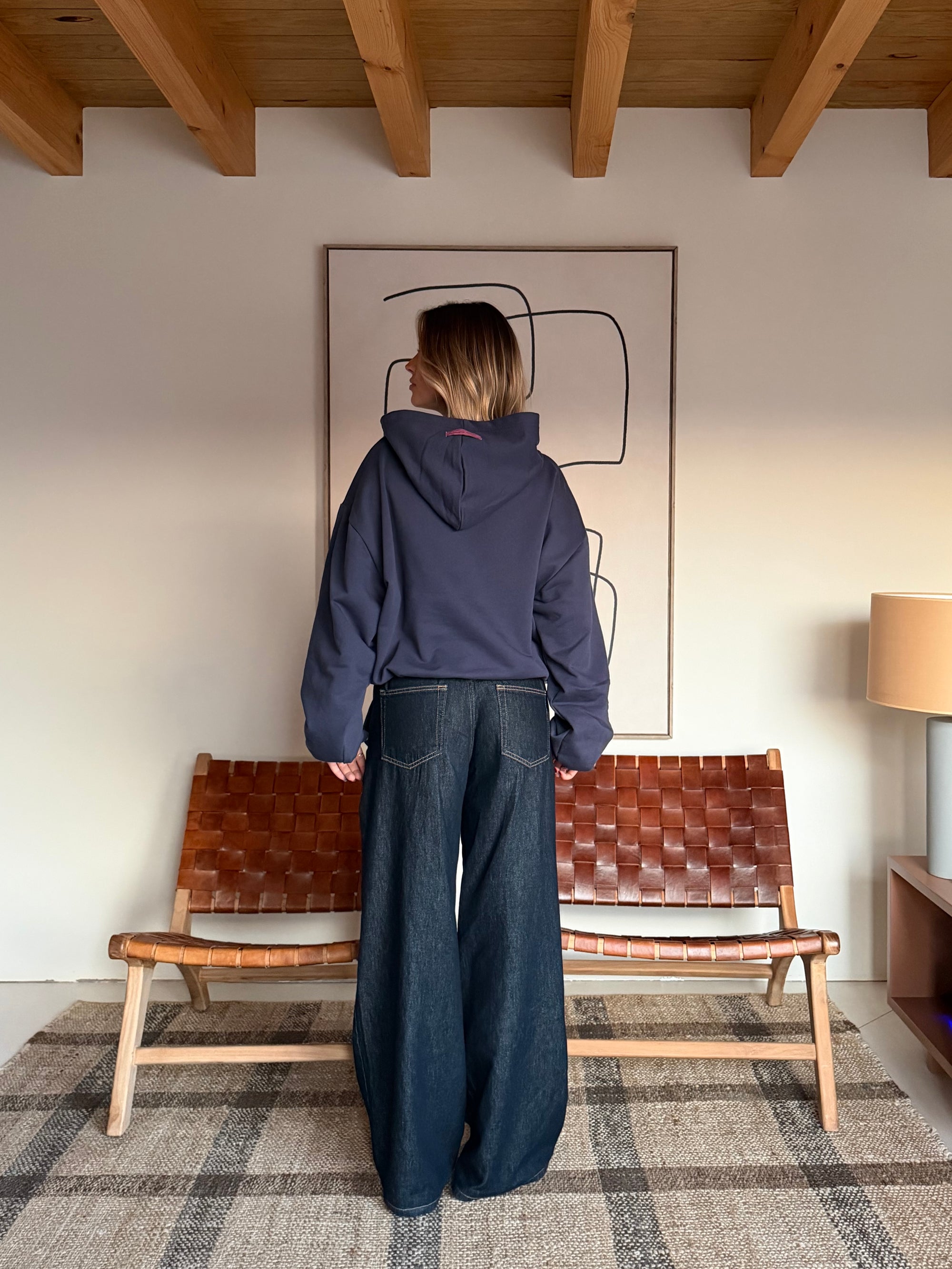 Sense Navy Blue Hoodie