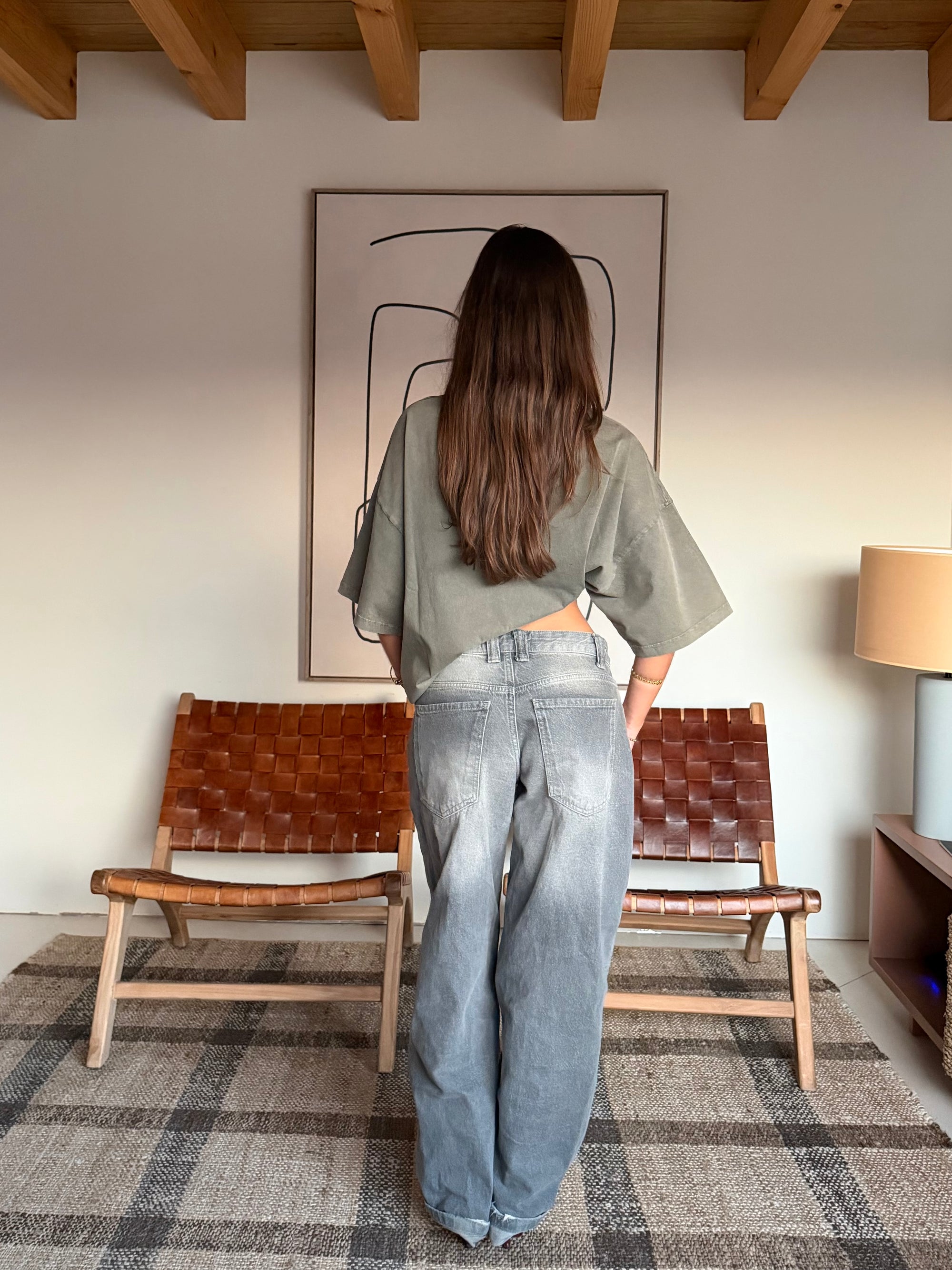 Sense Vintage Olive Green Tee