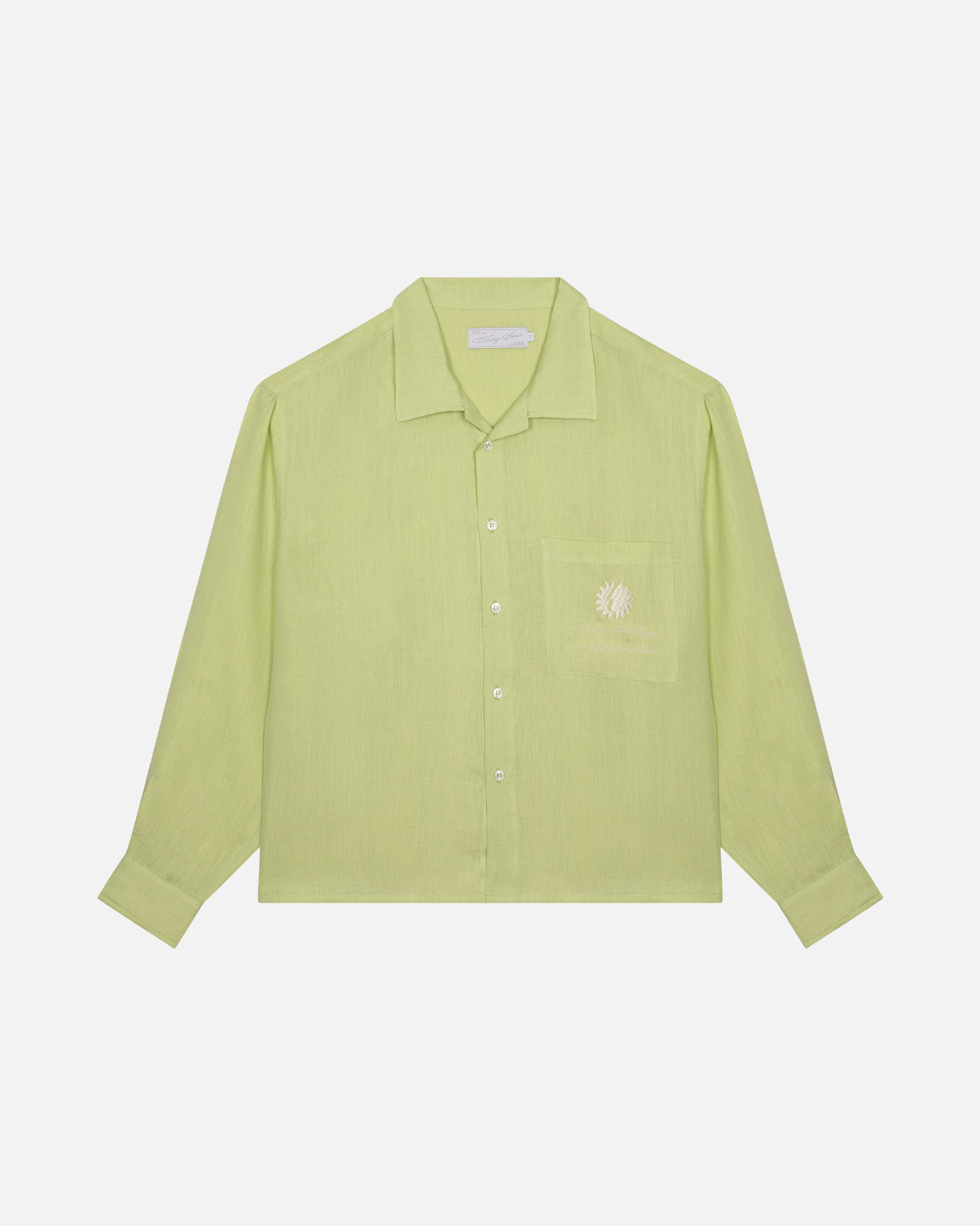 Mediterraneo Pistacchio Linen Shirt
