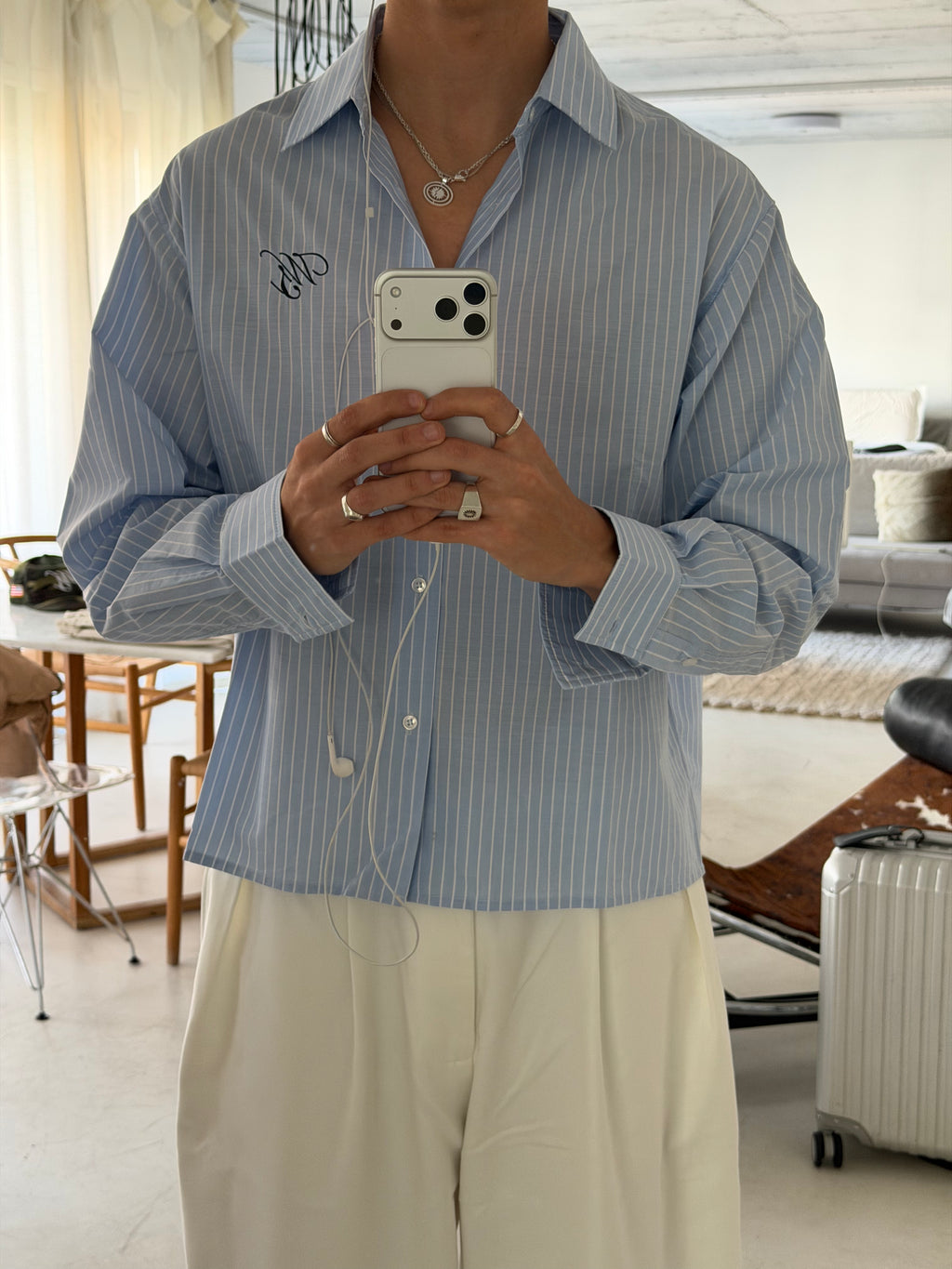 SS26 Blue Striped Shirt