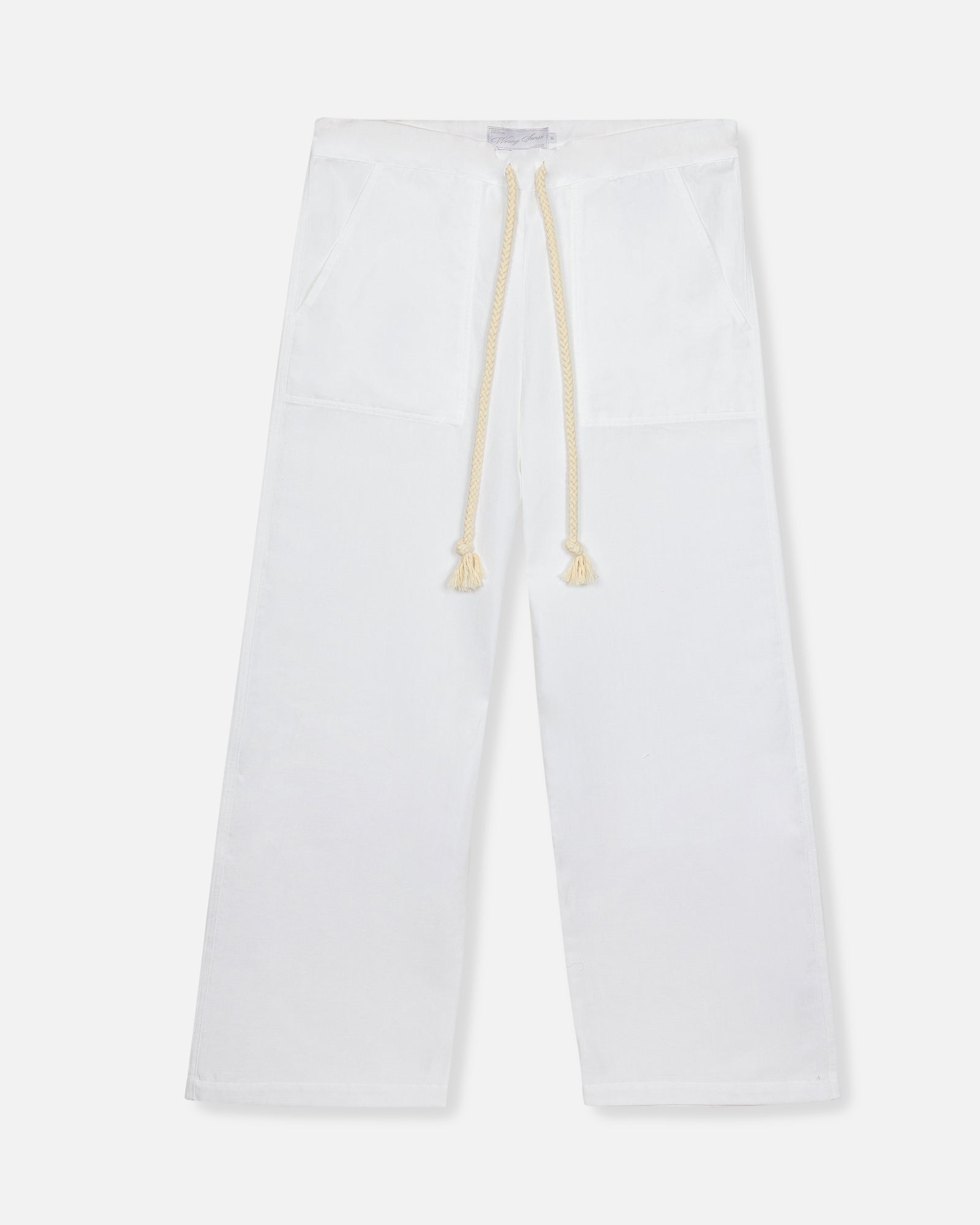 Mediterraneo White Linen Pants