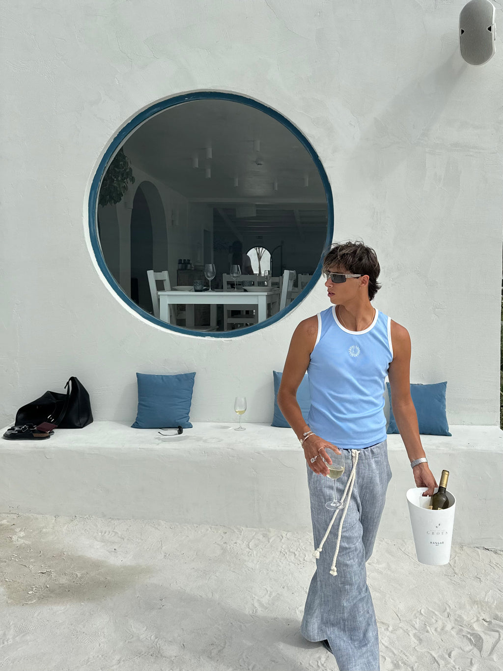 Sunny Blue Tank Top