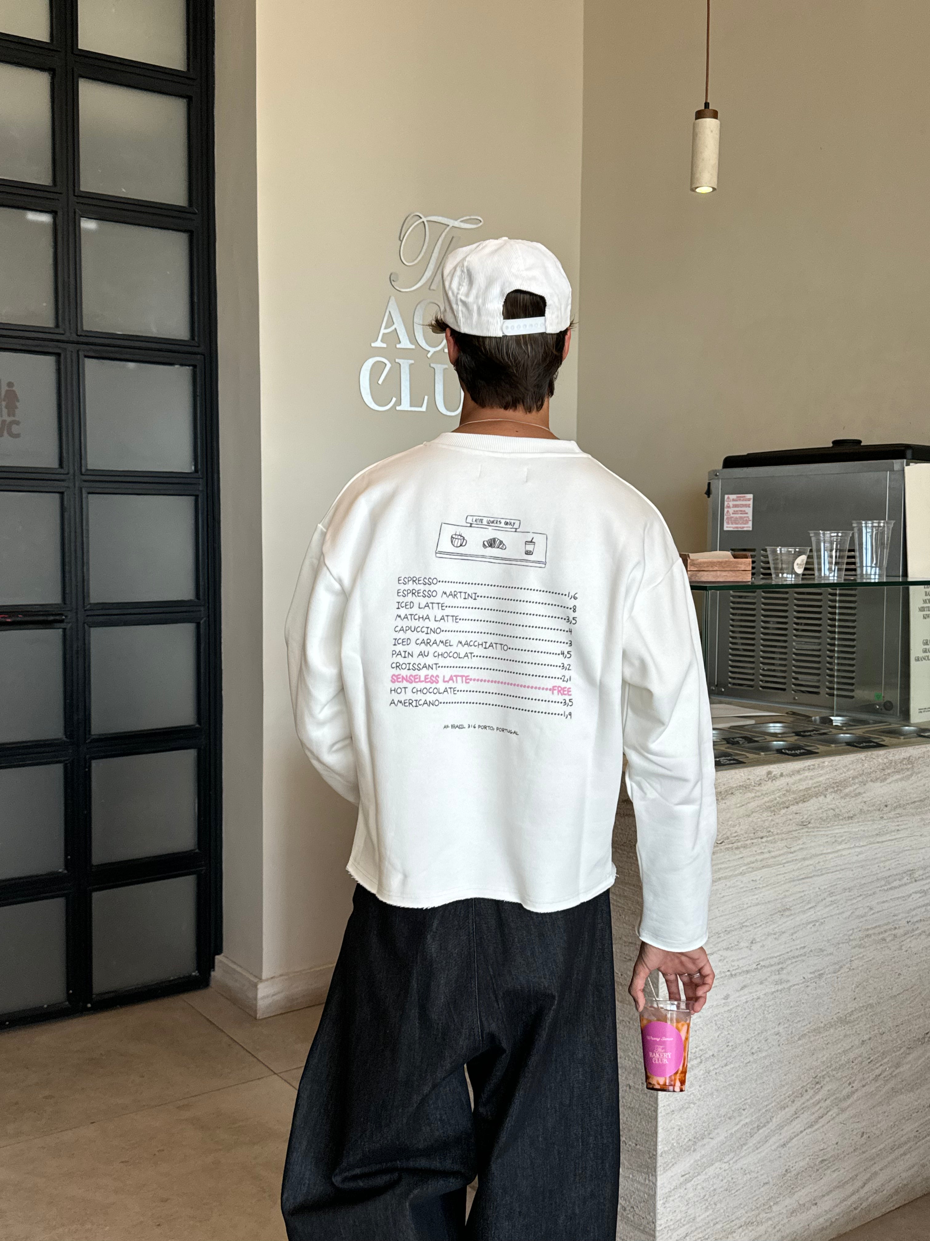 Cream Menu Crewneck
