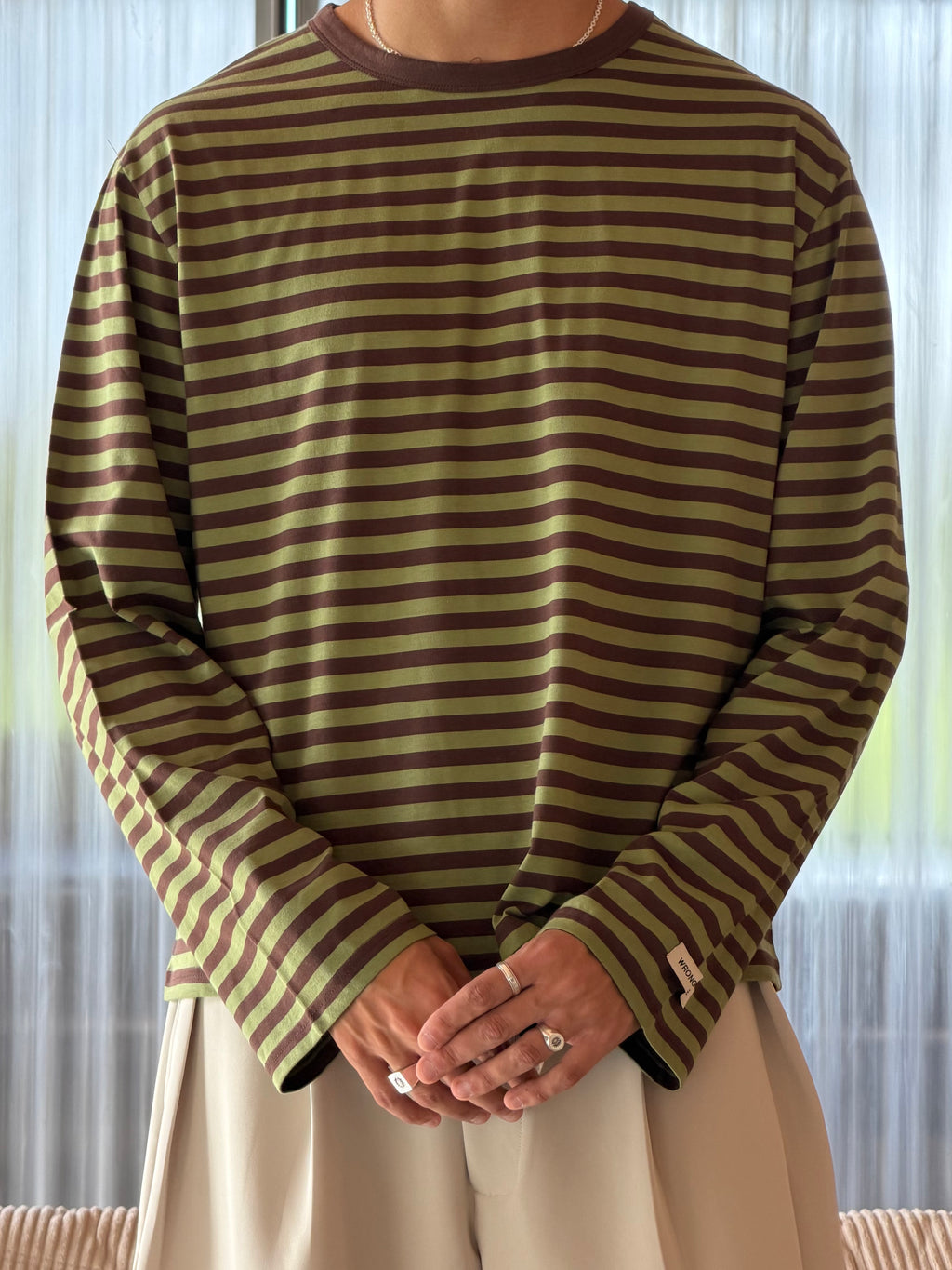 AW Green Striped Longsleeve