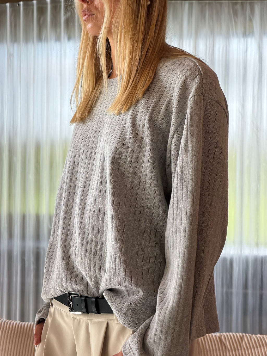 AW Grey Knit Longsleeve