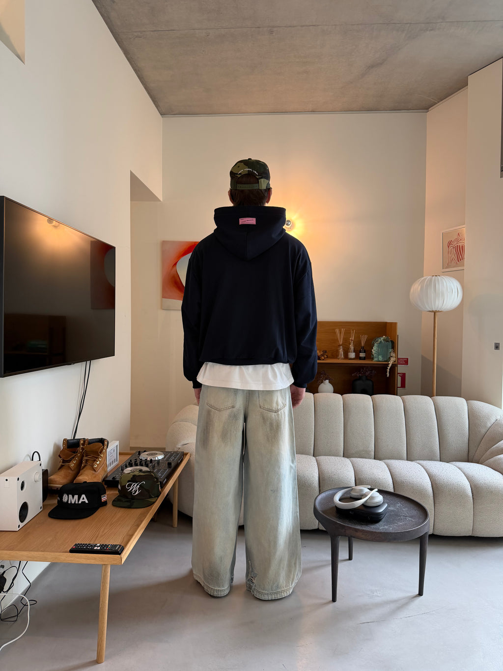 Wrong Sense x oMA Navy Hoodie