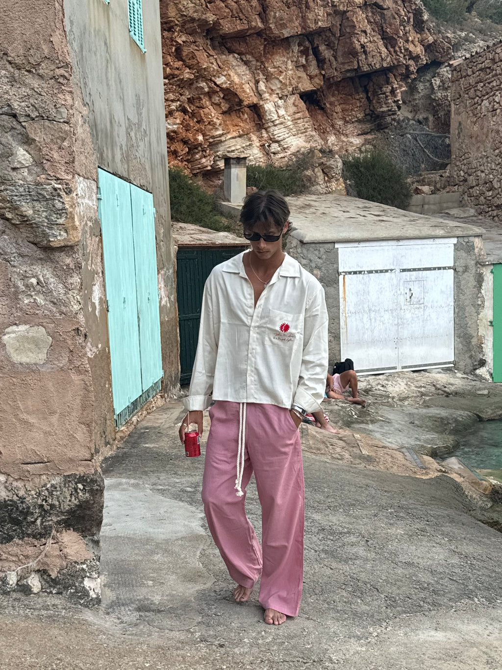 Pink Linen Pants