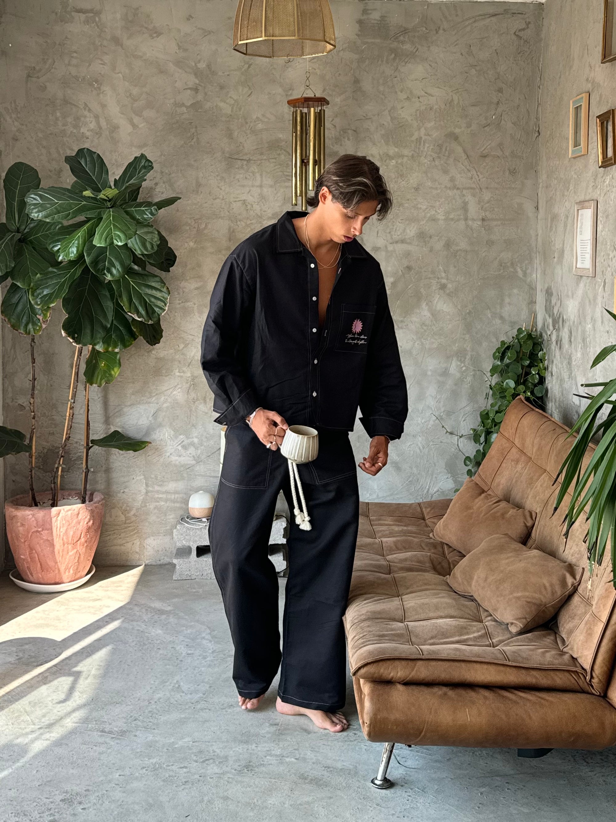 Black Linen Shirt