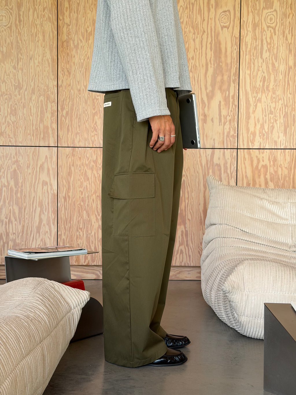 AW Olive Cargo Pants