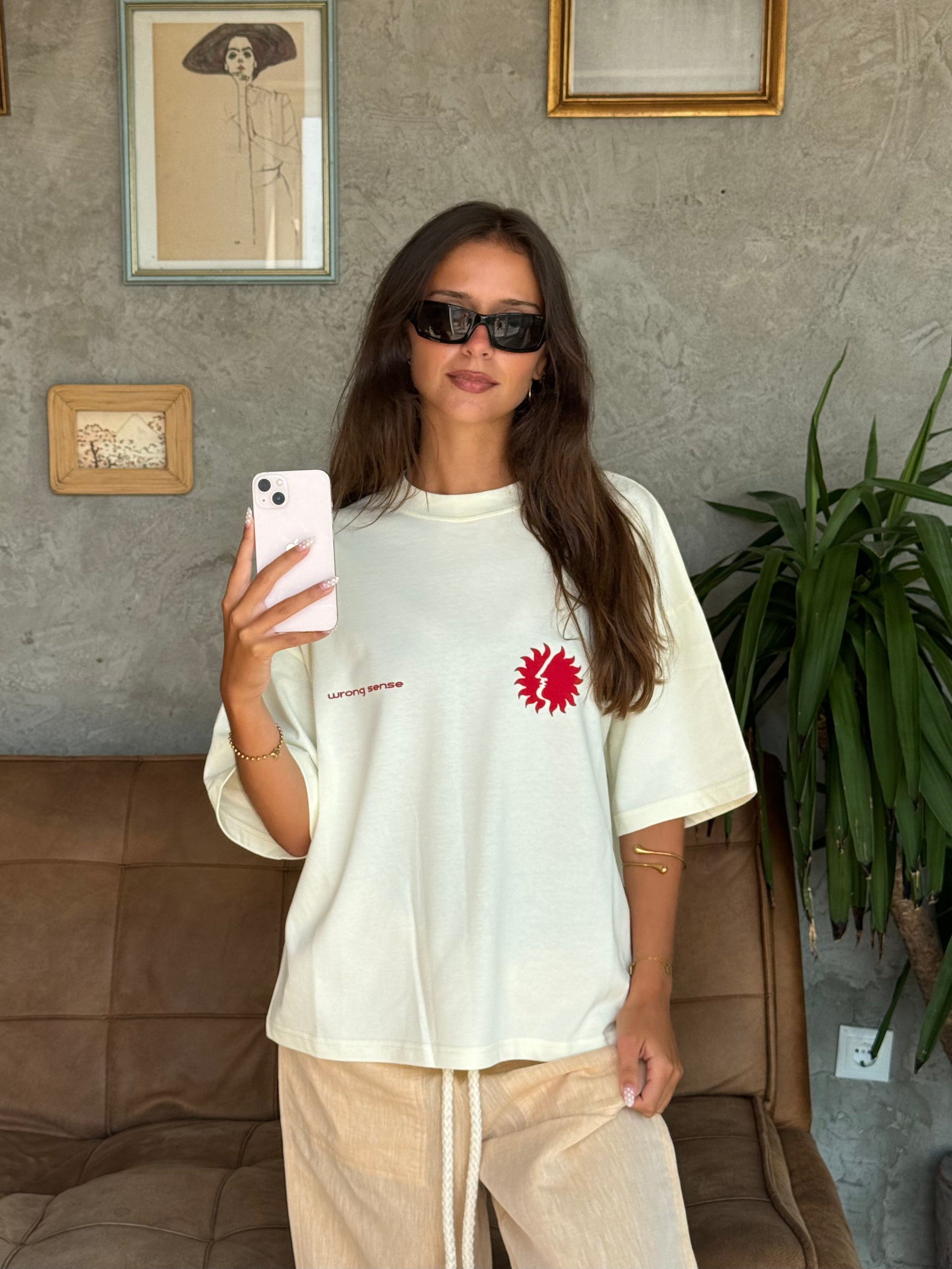 Cream Sunny Tee