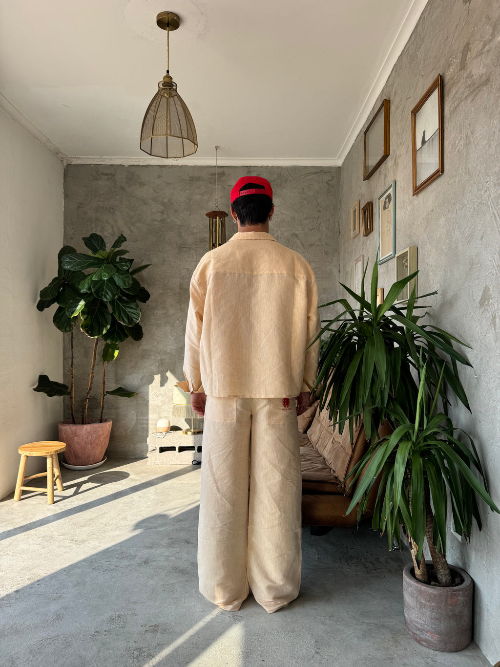 Salmon Linen Pants