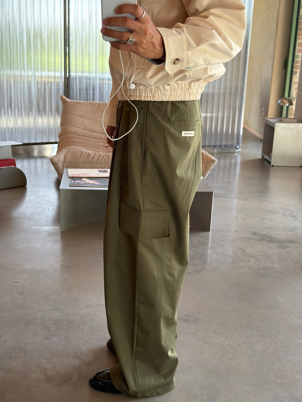 AW Olive Cargo Pants