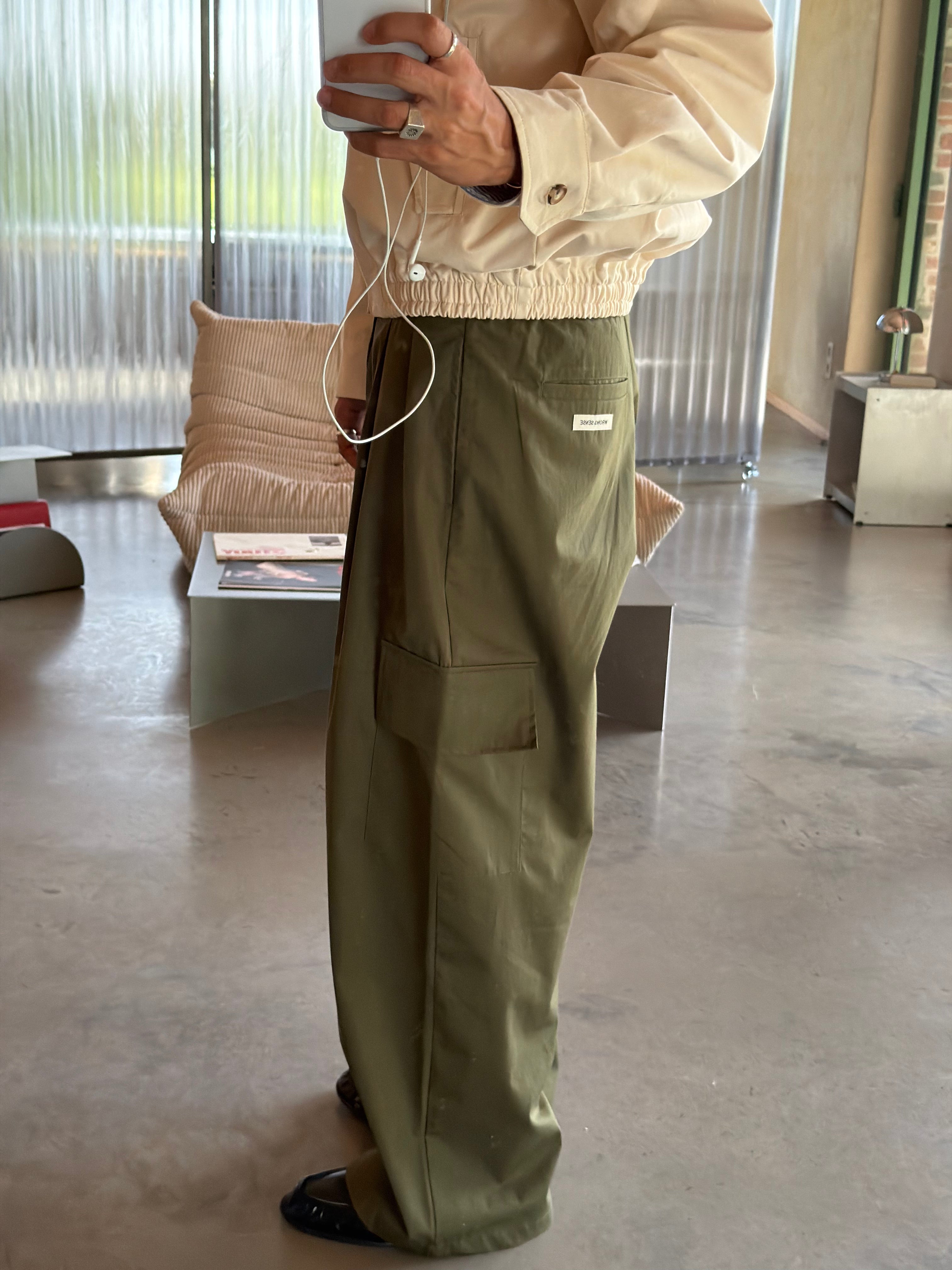 AW Olive Cargo Pants