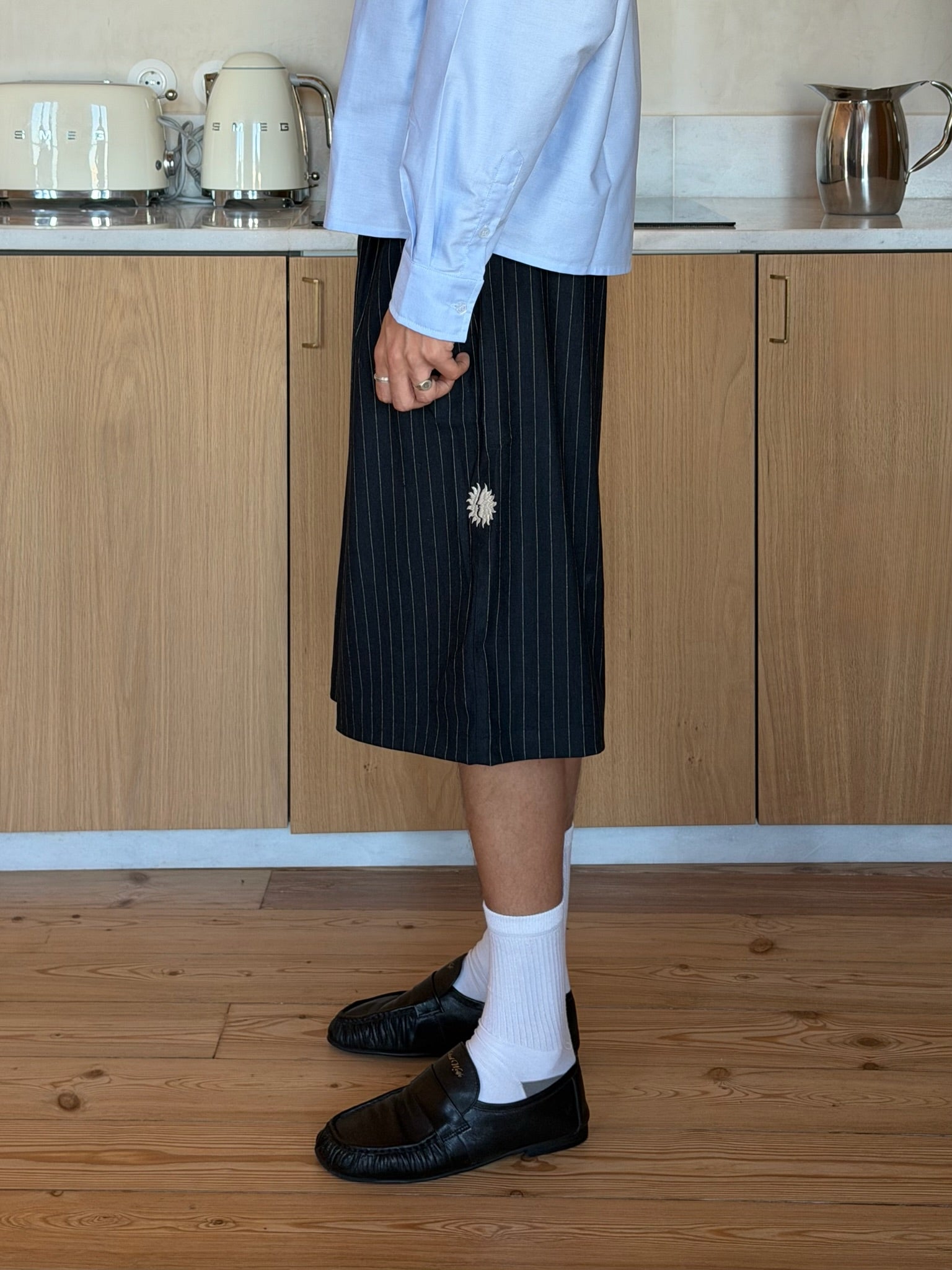 SS26 Striped Tailored Shorts