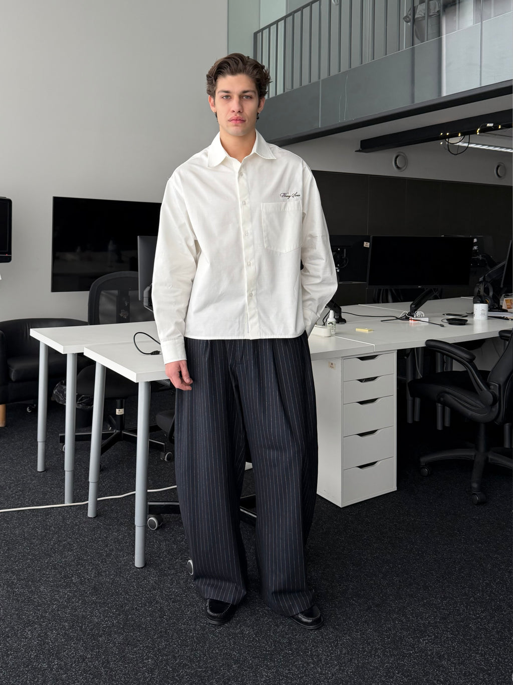 Office Striped Pants