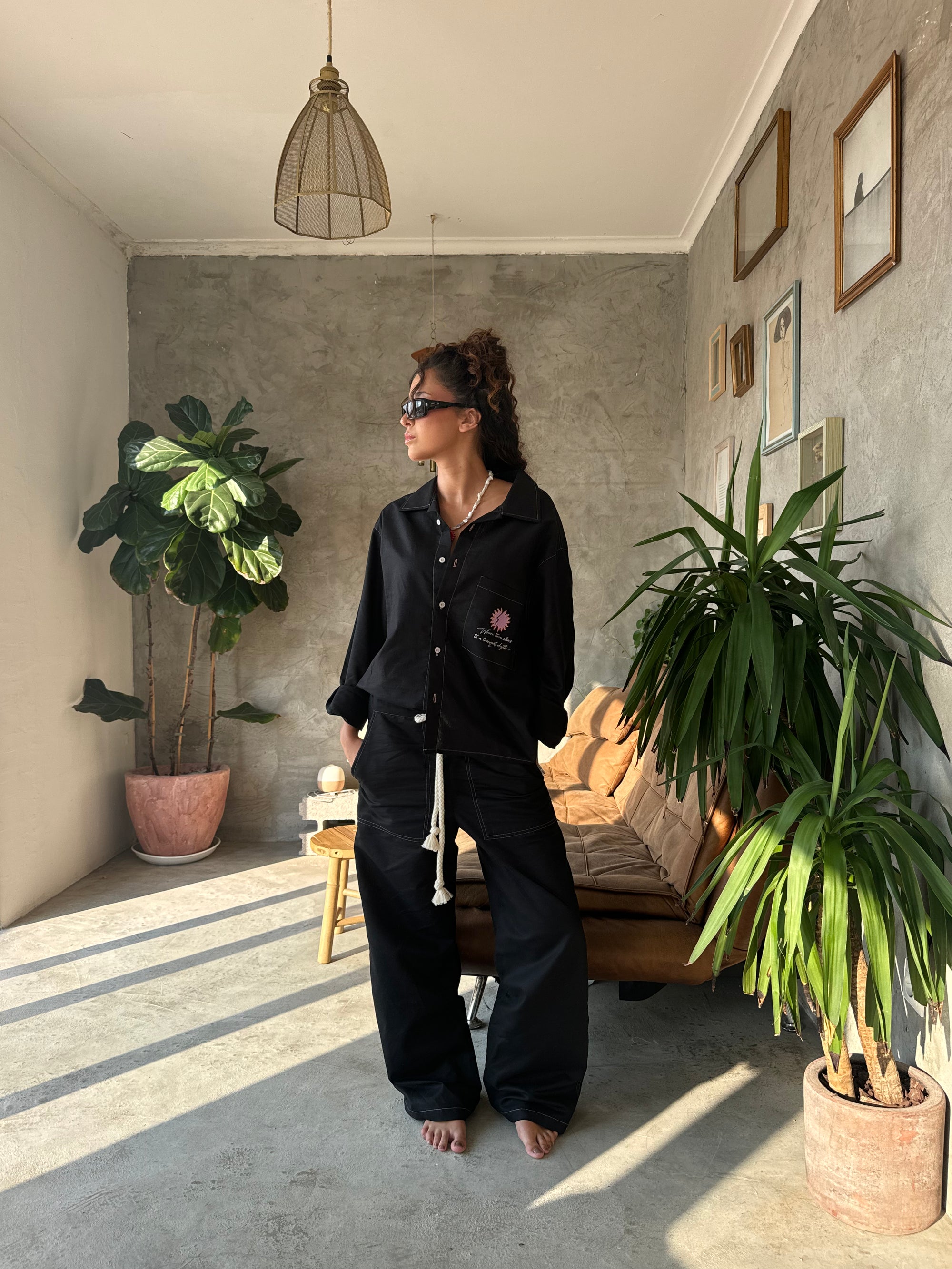 Black Linen Shirt