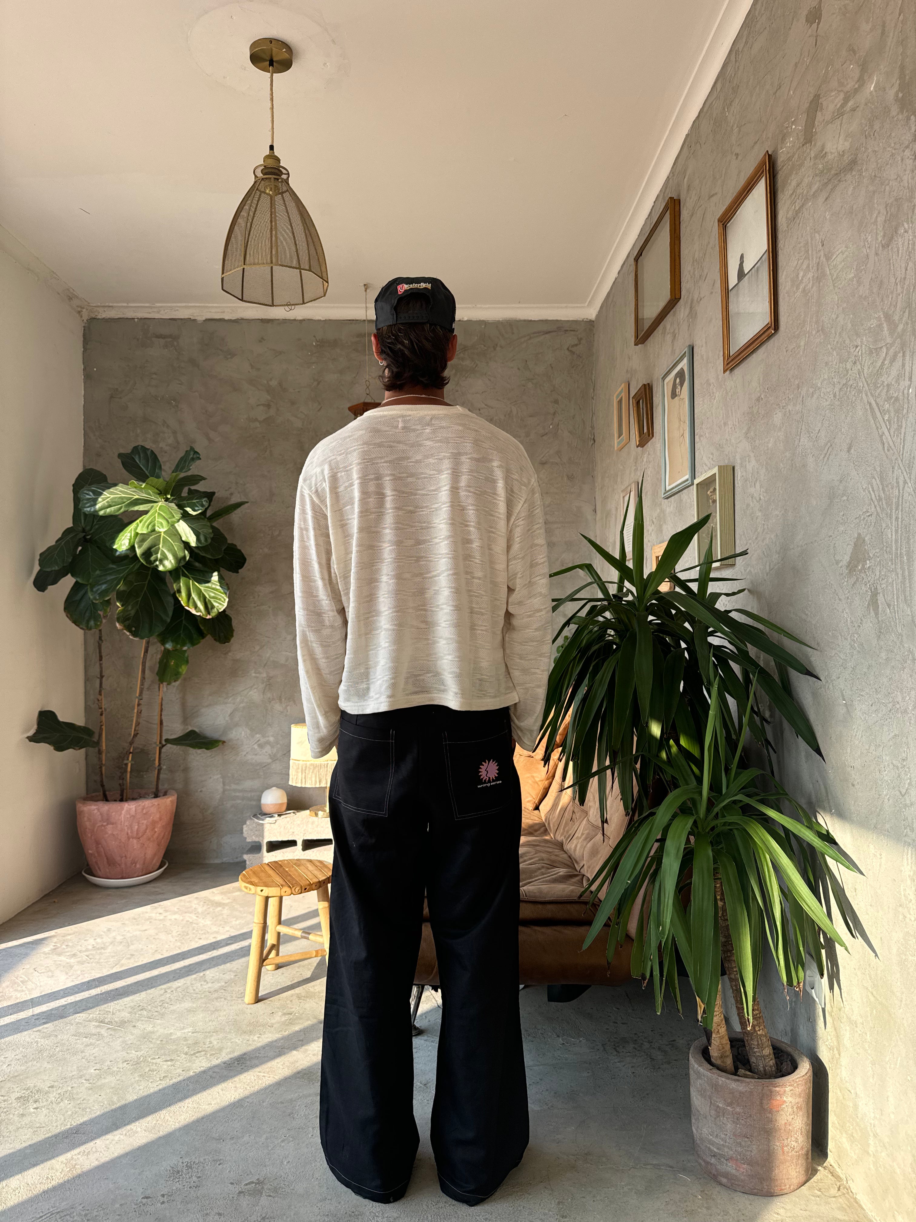 Striped Crochet Longsleeve