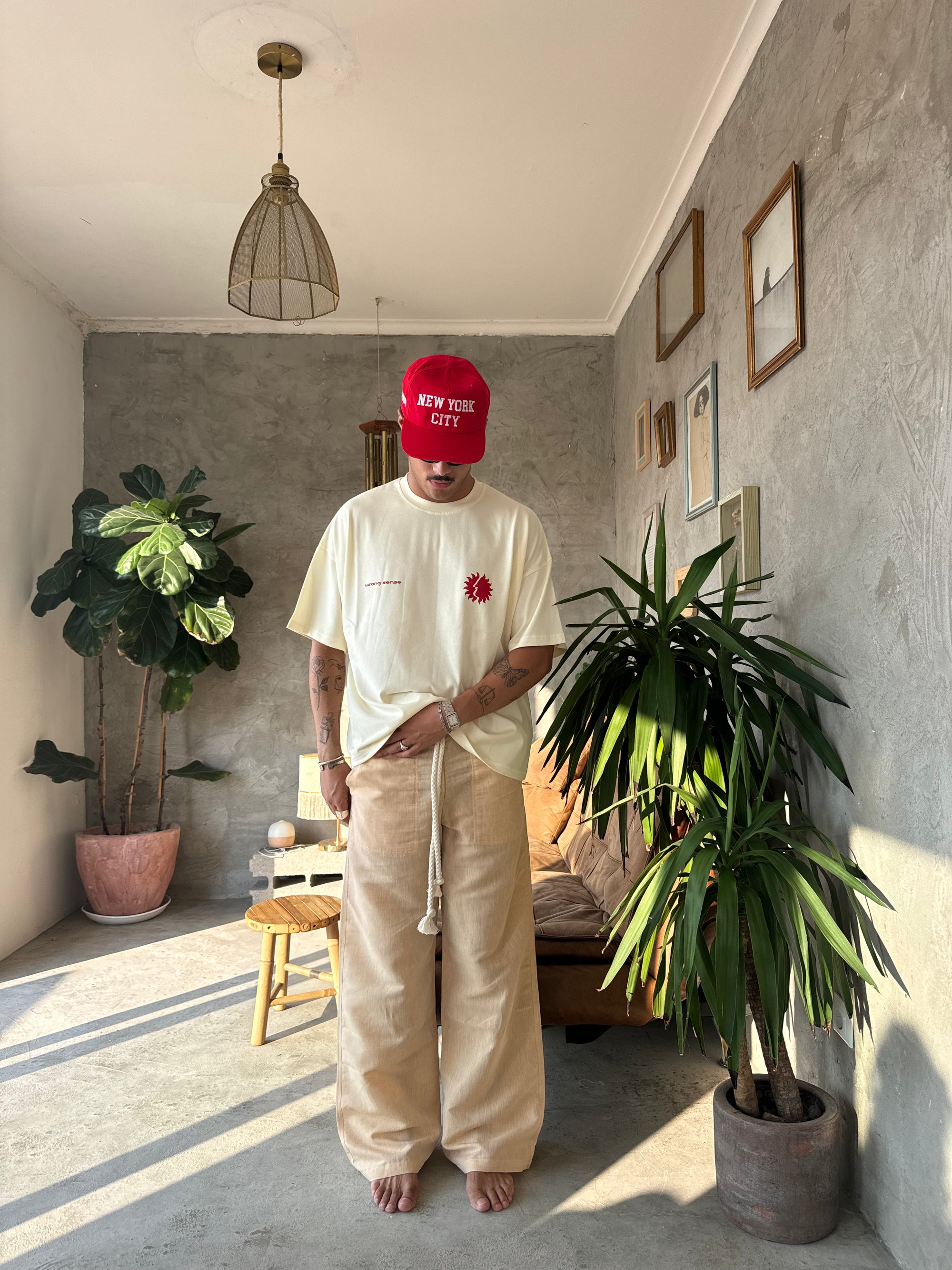 Cream Sunny Tee