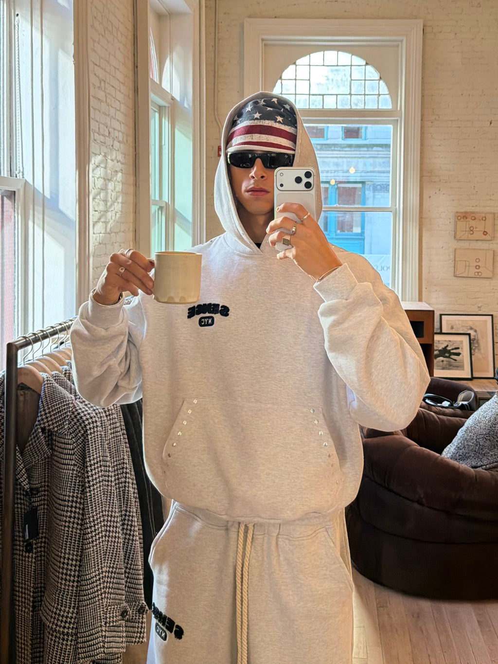 Light Grey NYC Hoodie