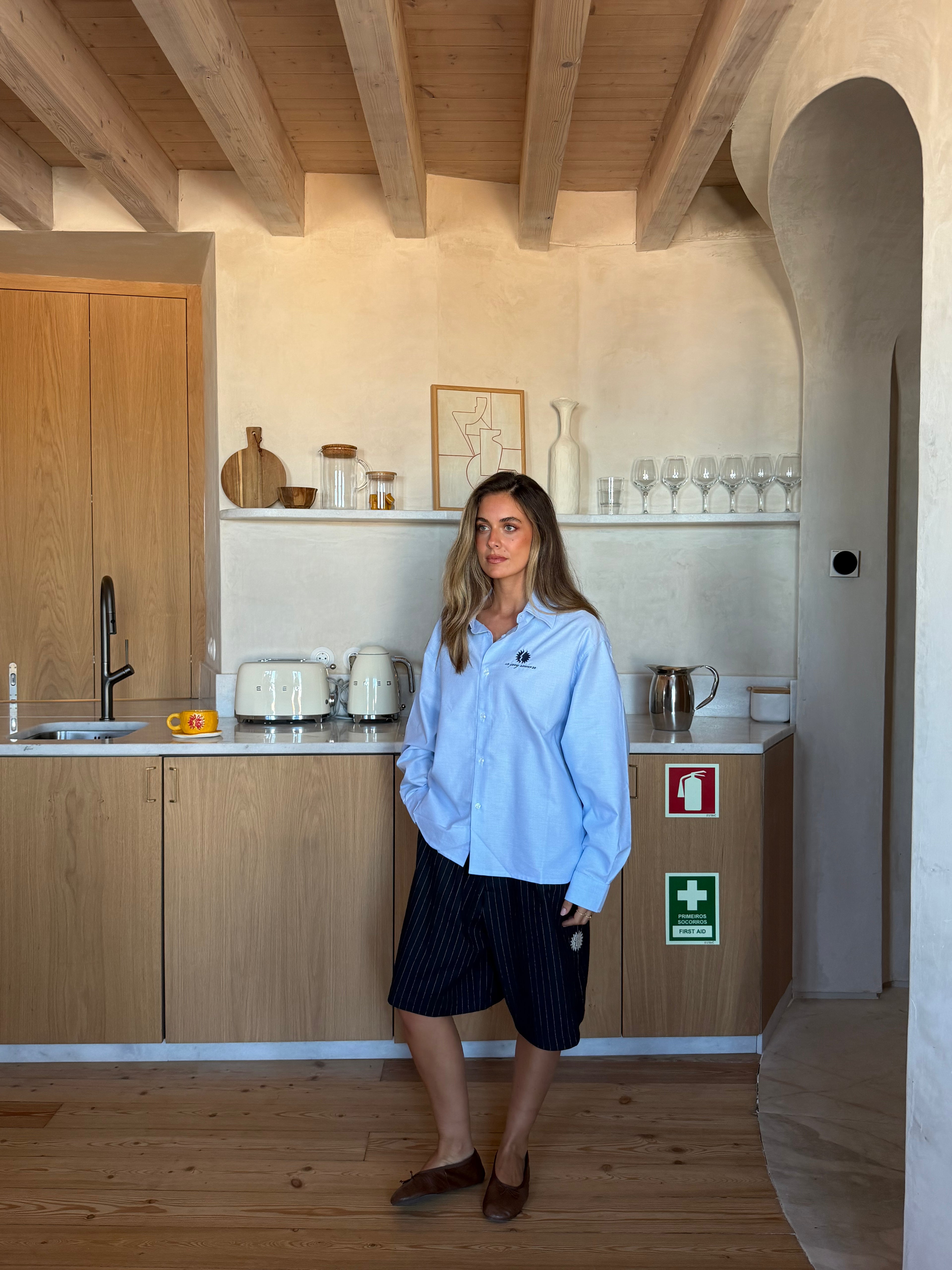 SS26 Striped Tailored Shorts