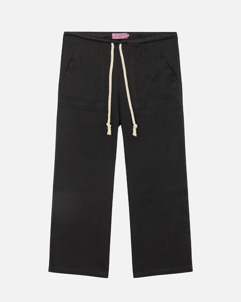 Black Mallorca Linen Pants