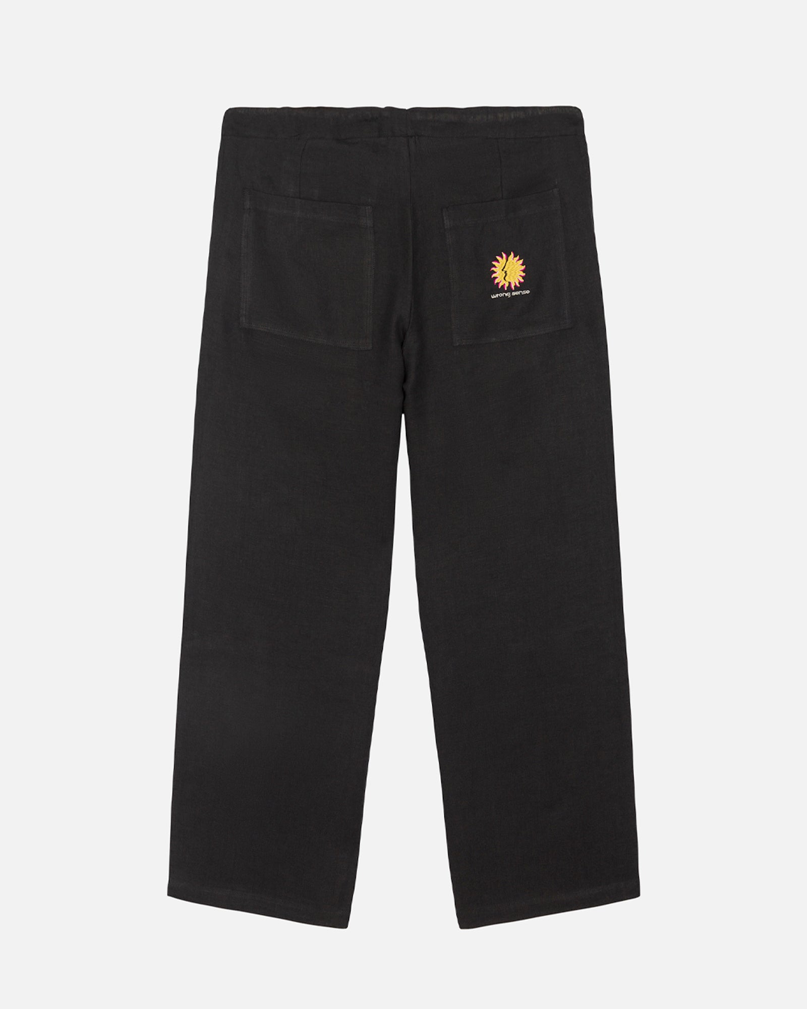 Black Mallorca Linen Pants