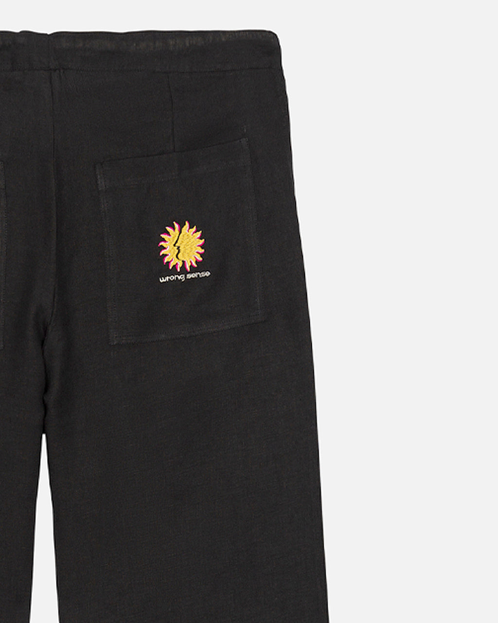 Black Mallorca Linen Pants