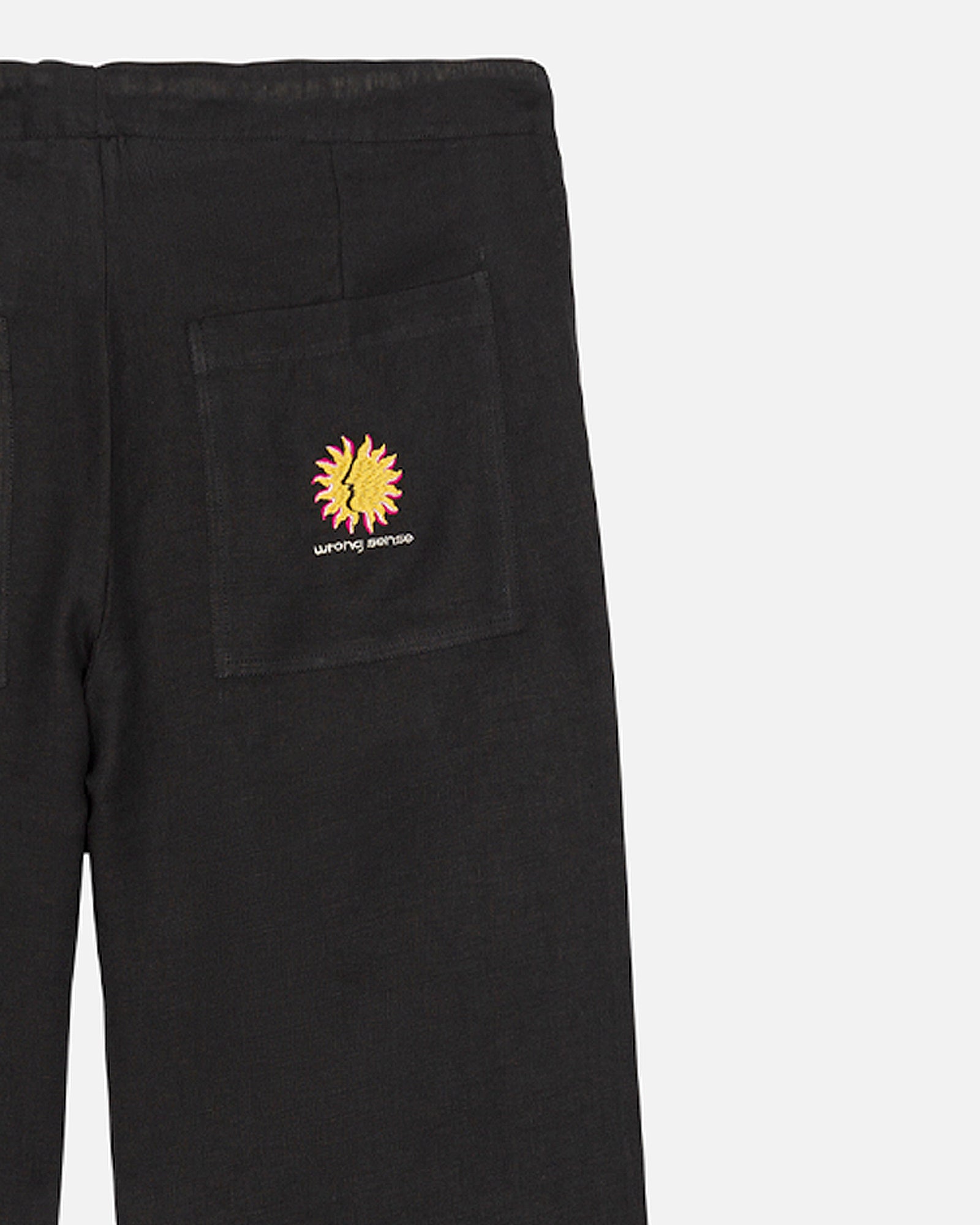 Black Mallorca Linen Pants