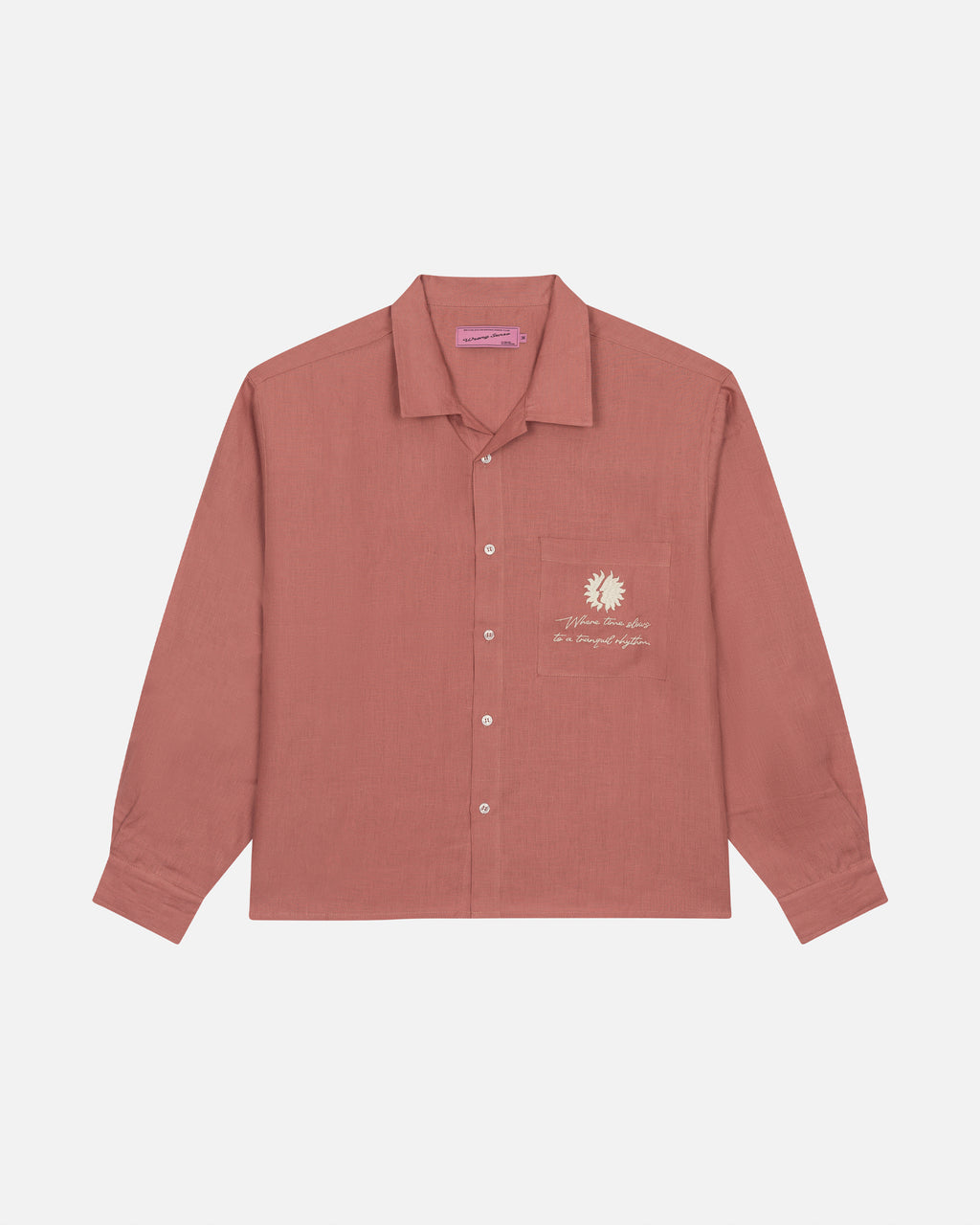 Pink Mallorca Linen Shirt