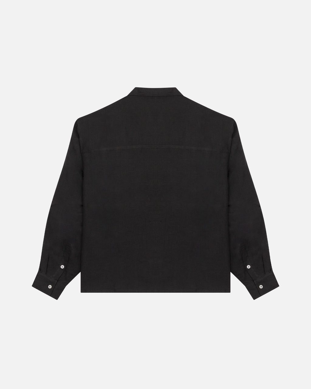 Black Mallorca Linen Shirt