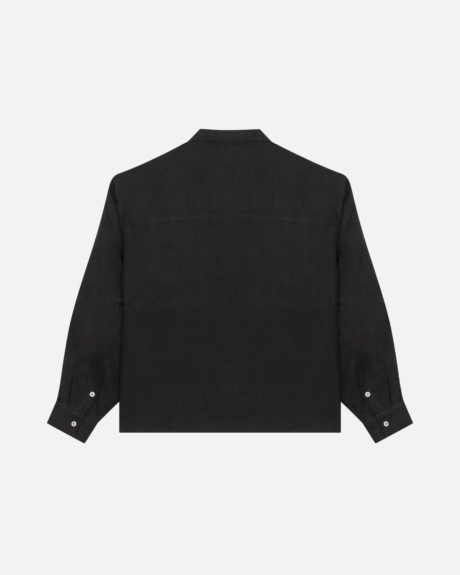 Black Mallorca Linen Shirt
