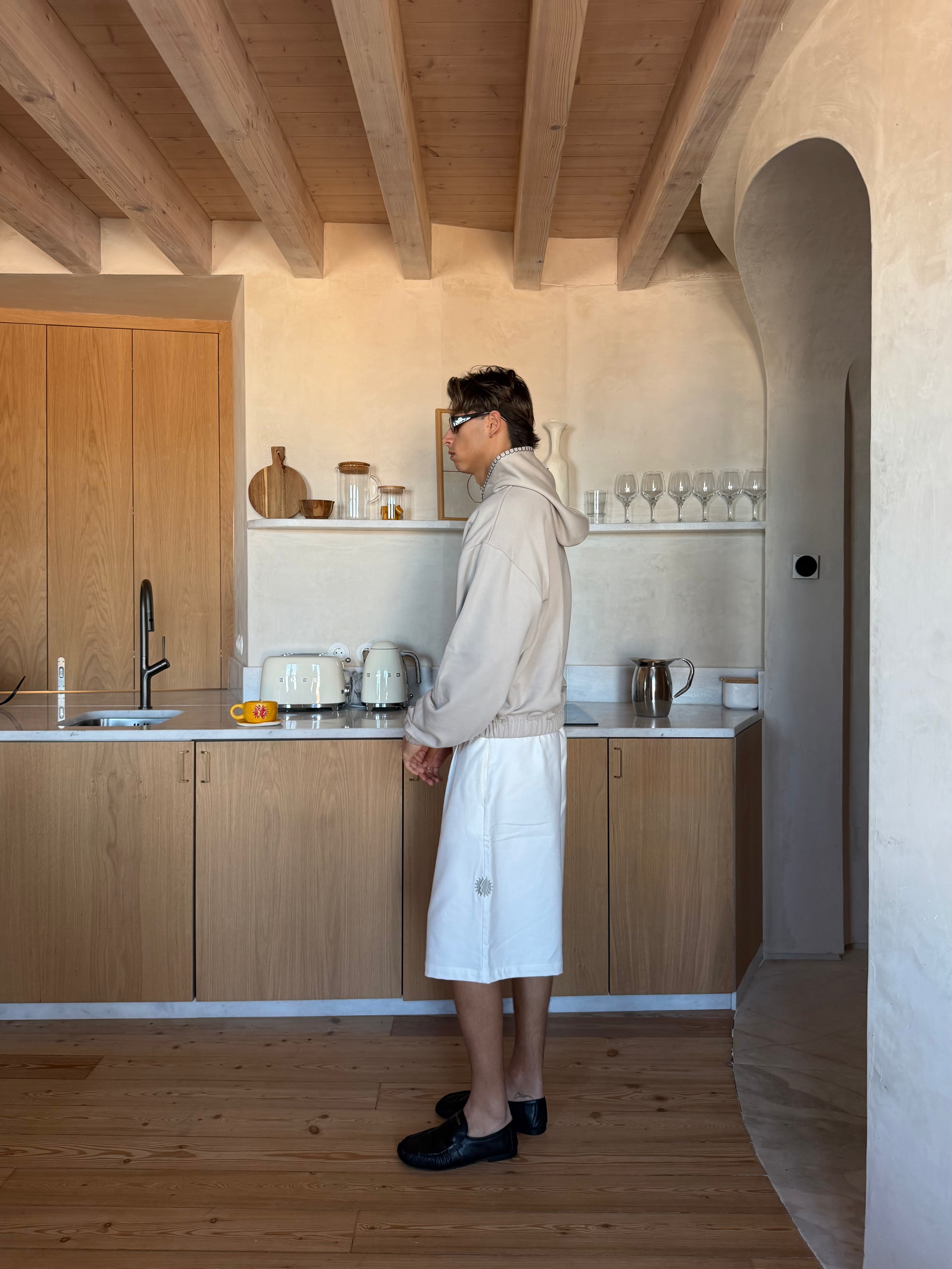 SS26 White Tailored Shorts