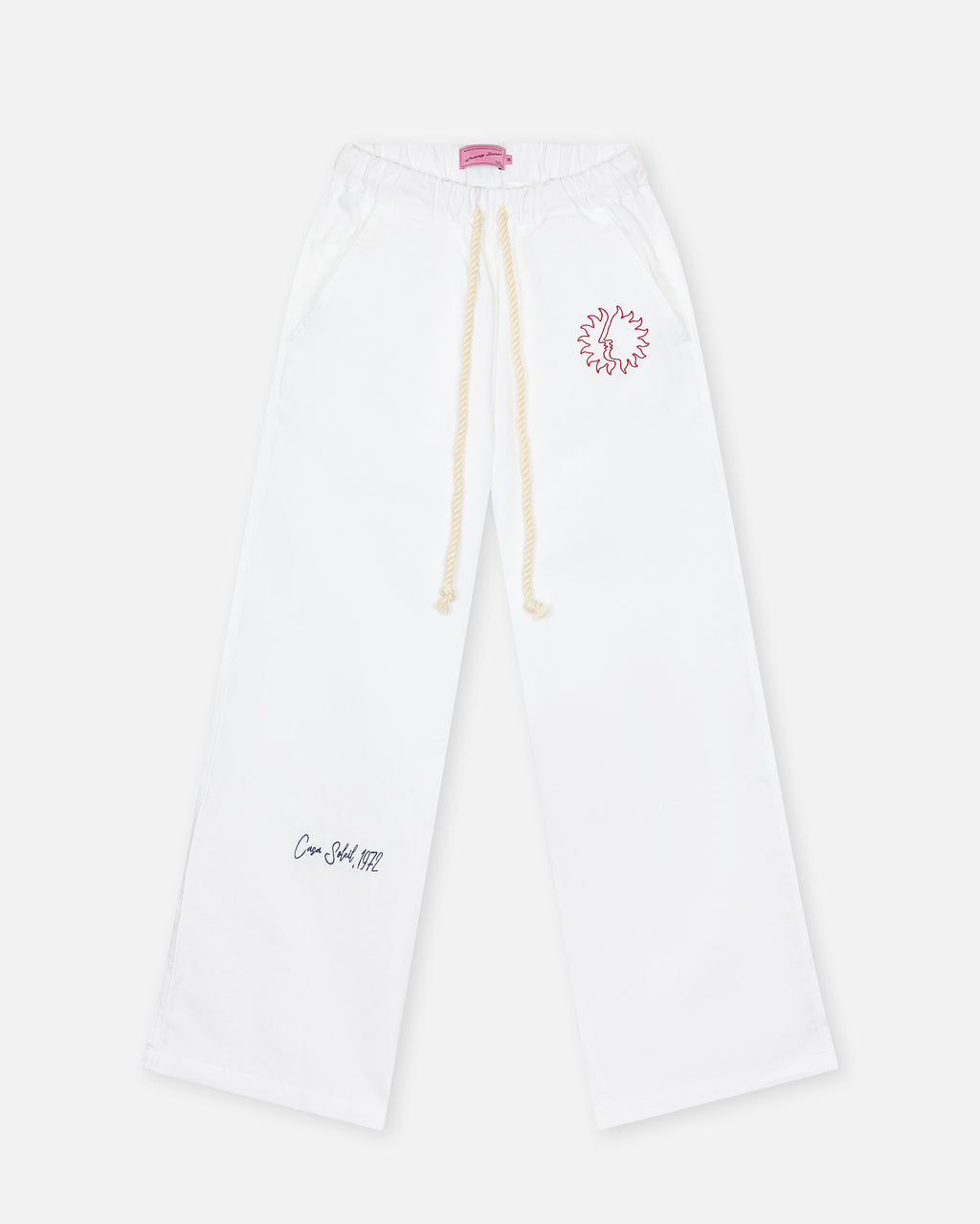 Casa Soleil White Linen Pants