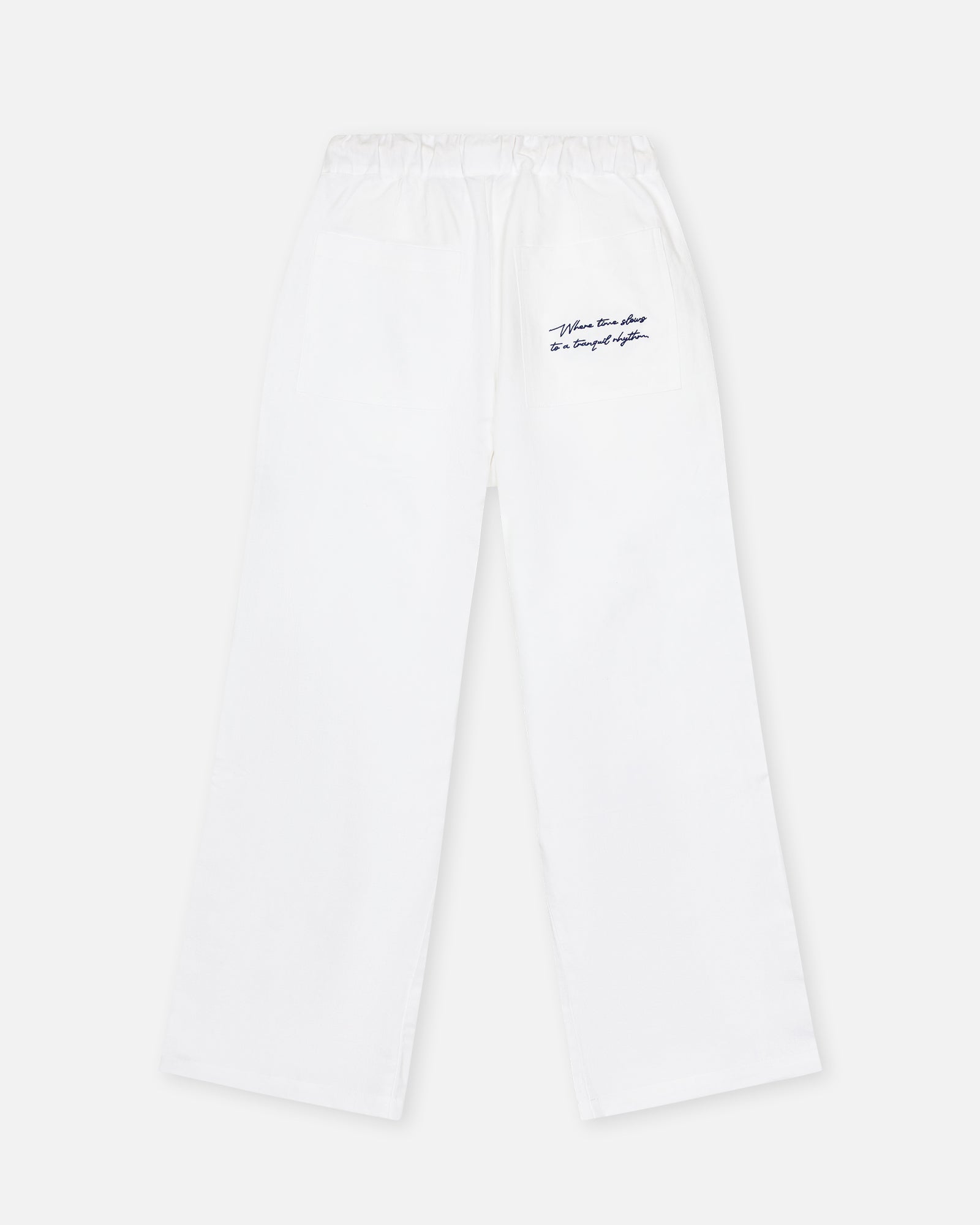 Casa Soleil White Linen Pants