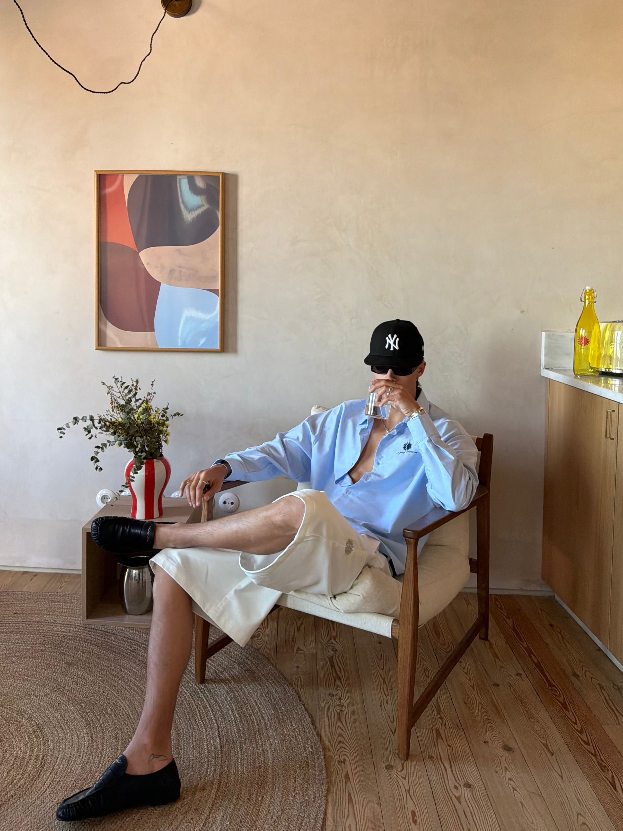 SS26 White Tailored Shorts