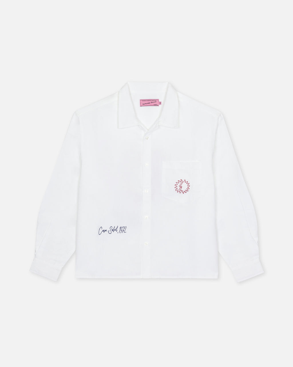 Casa Soleil White Linen Shirt