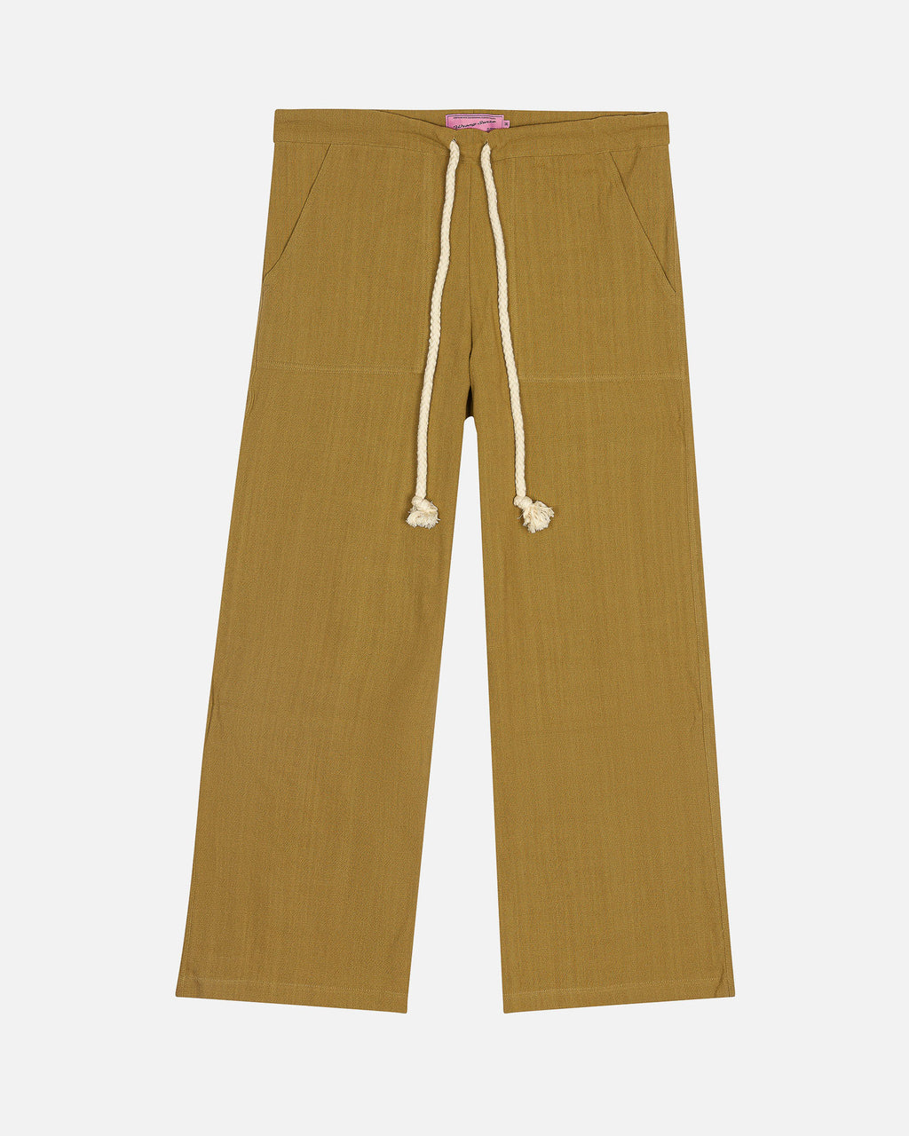 Ibiza Olive Linen Pants