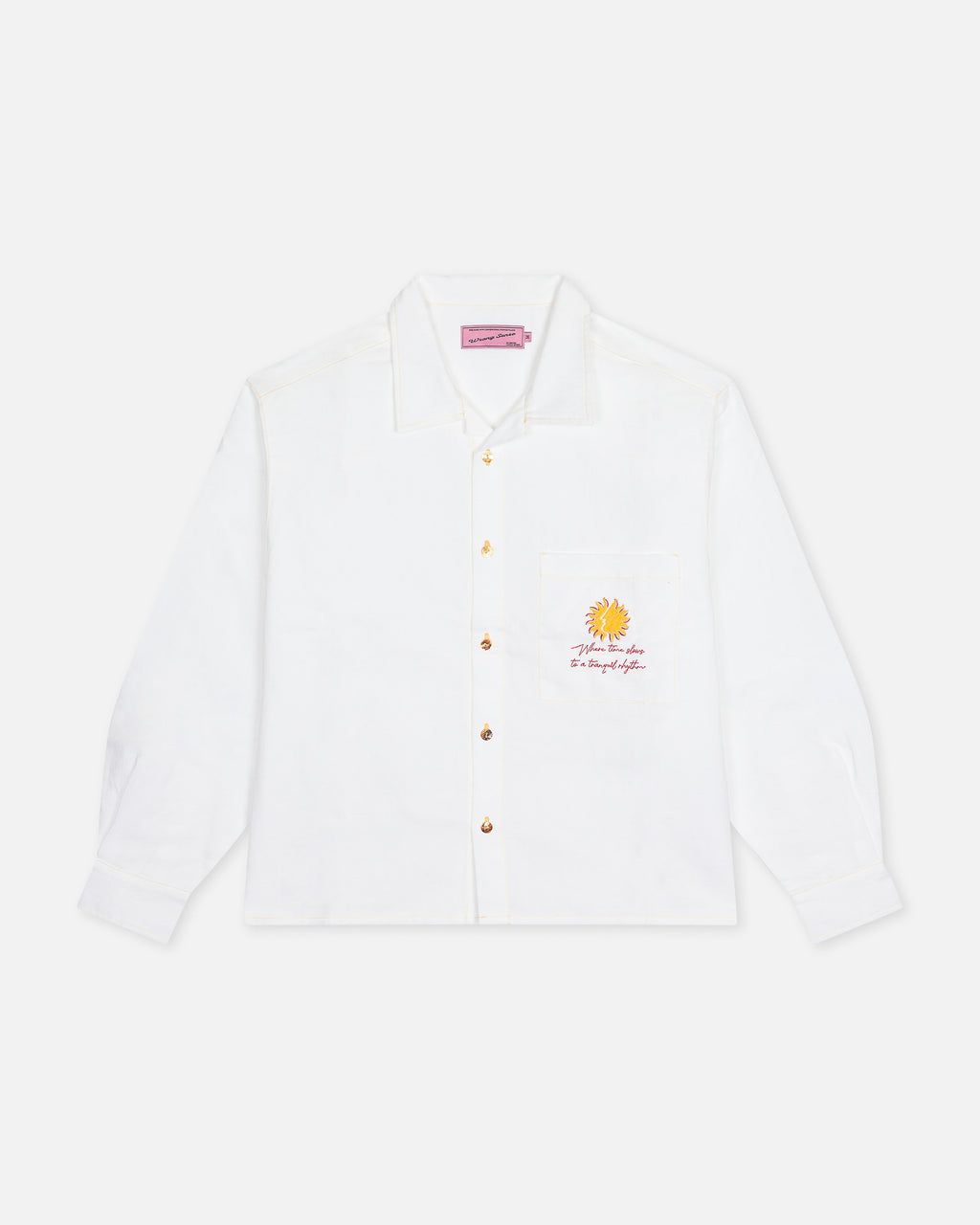 Natural White Linen Shirt