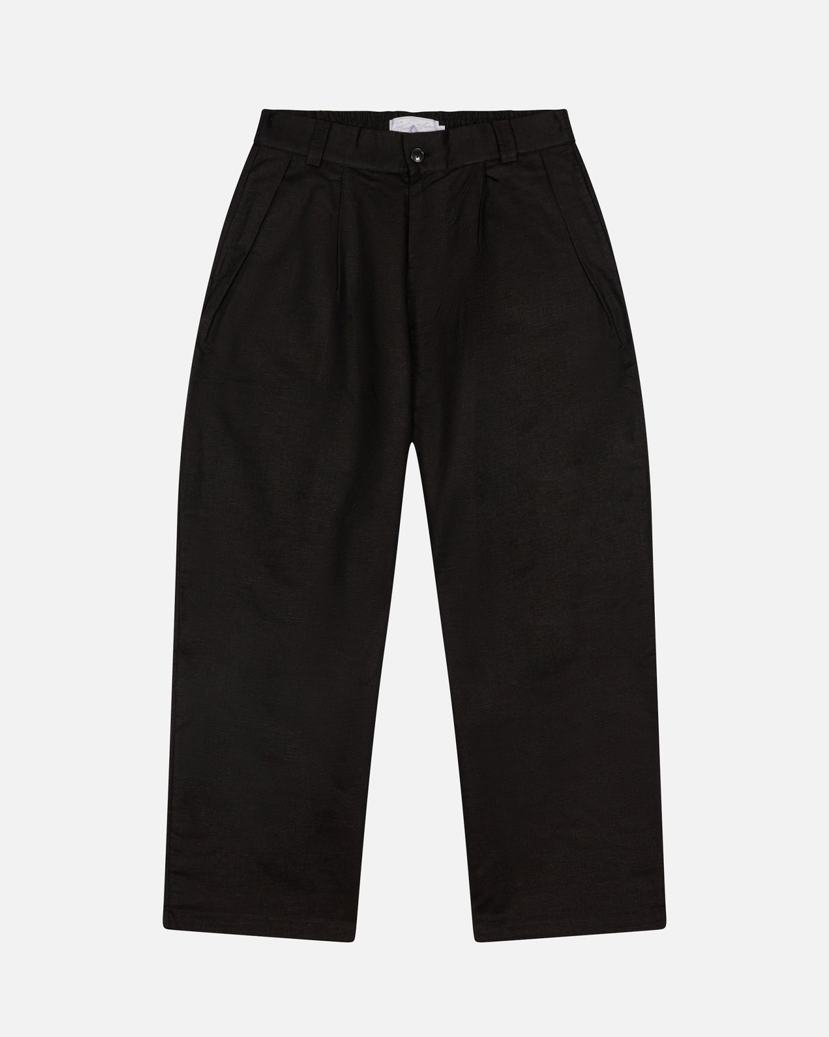 Essentials Black Linen Pants