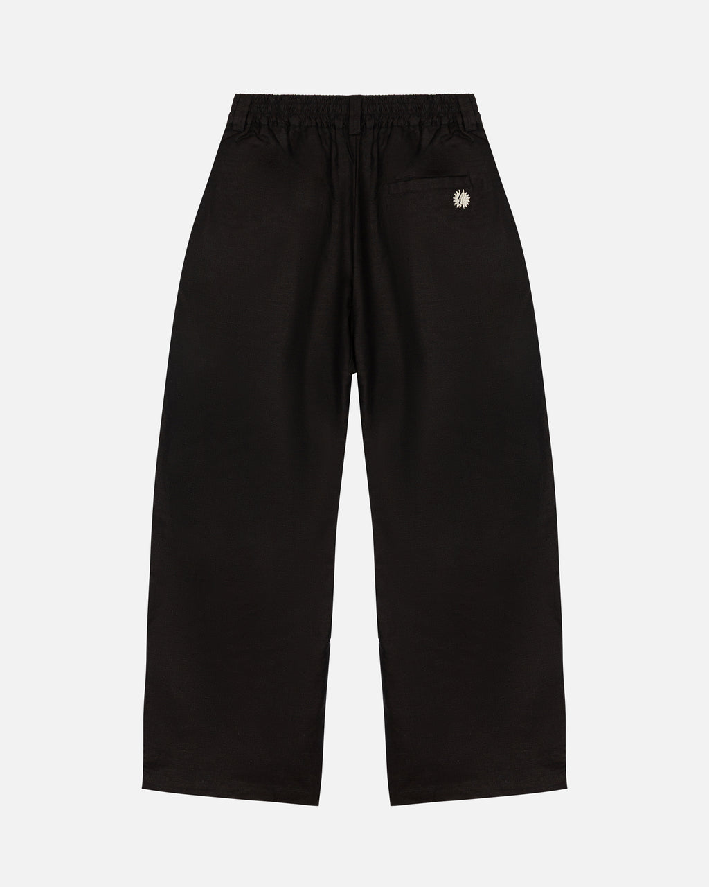 Essentials Black Linen Pants