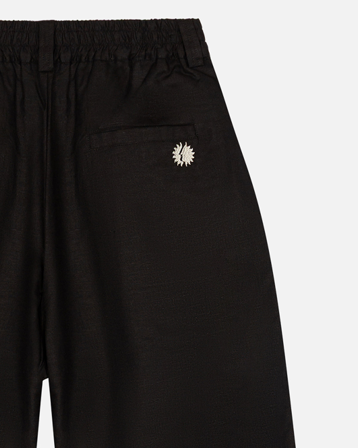 Essentials Black Linen Pants