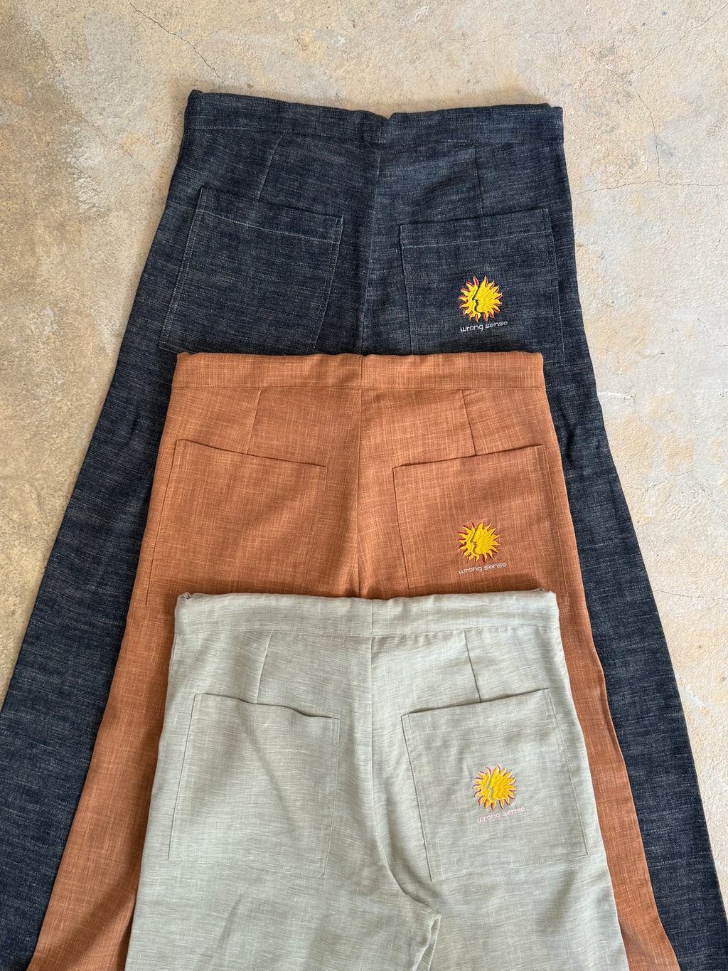 Indigo Linen Pants