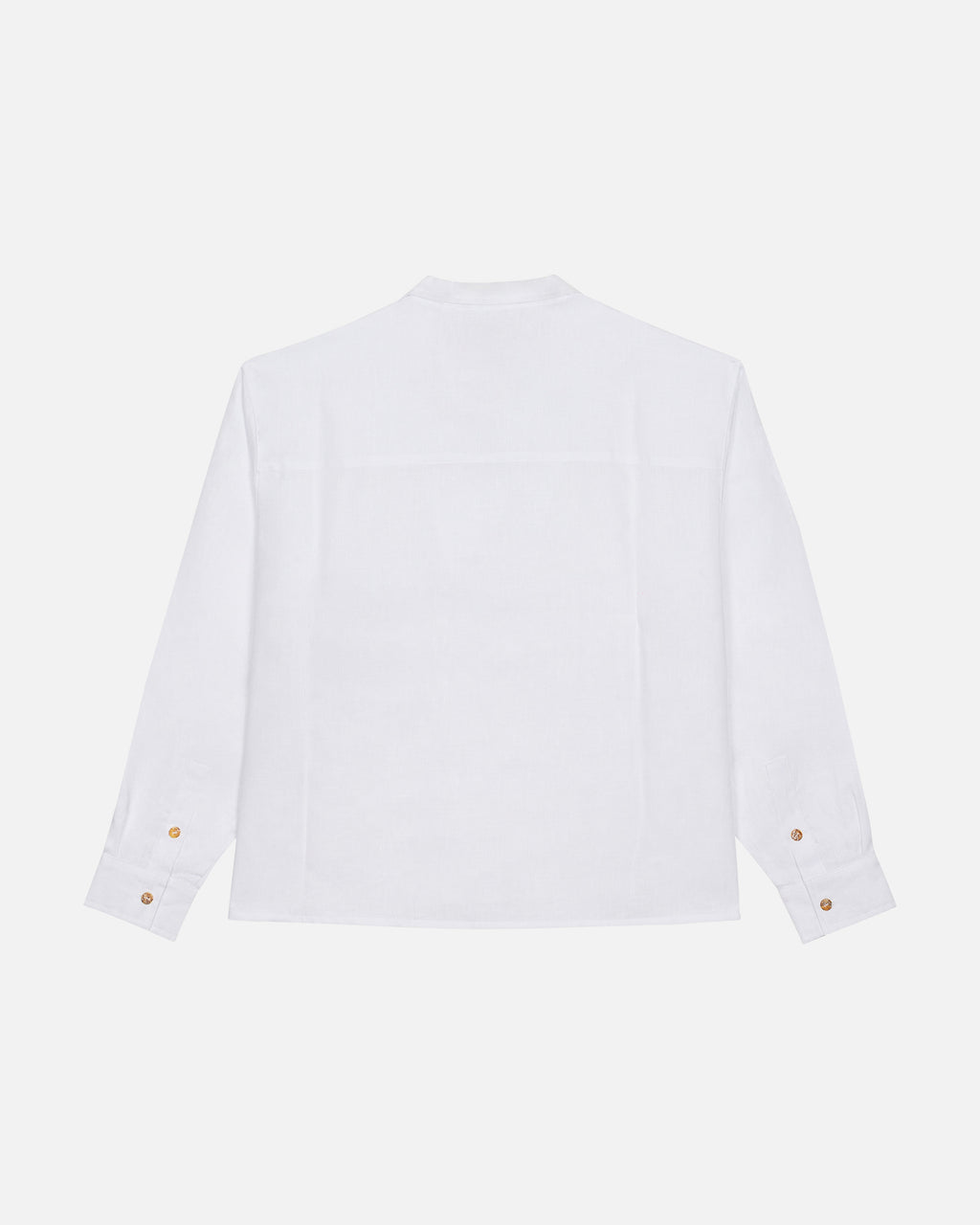 Ibiza White Linen Polo