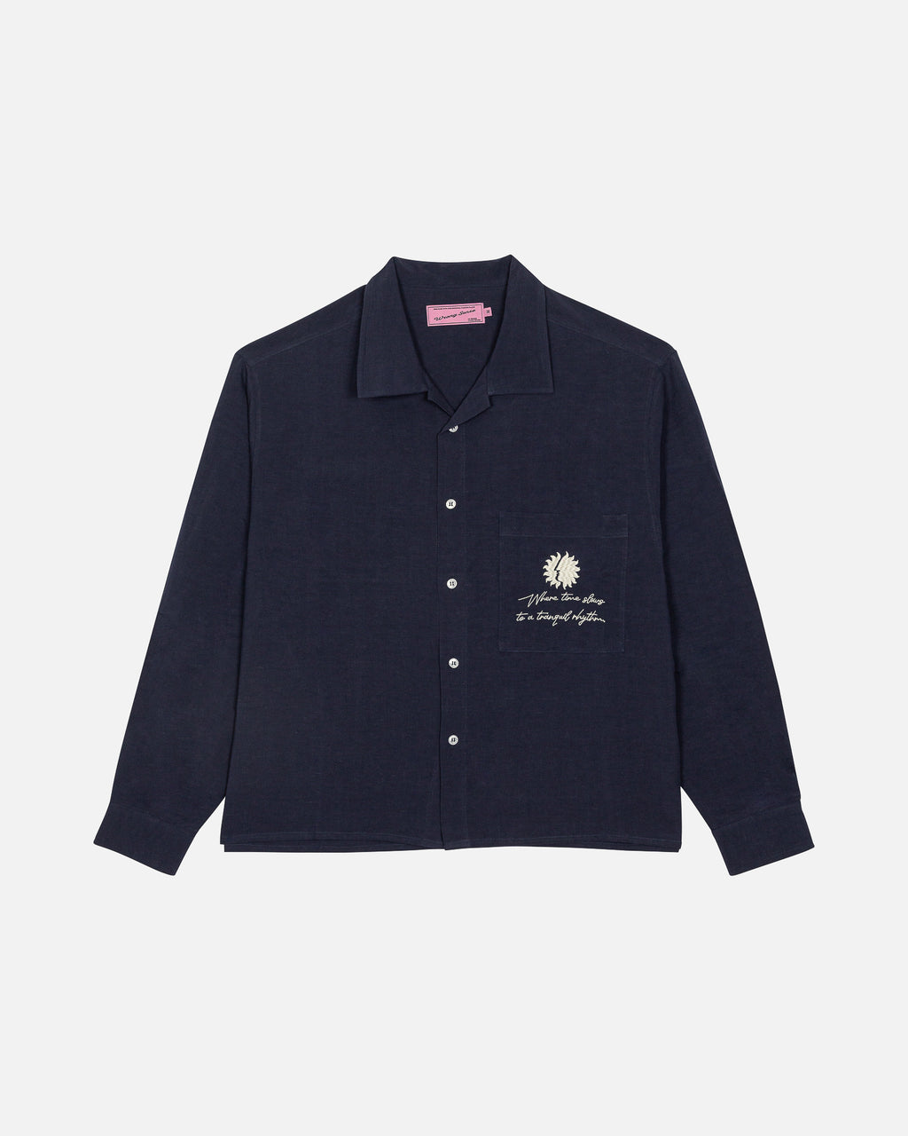 Ibiza Blue Linen Shirt