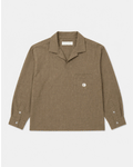Essentials Khaki Linen Polo