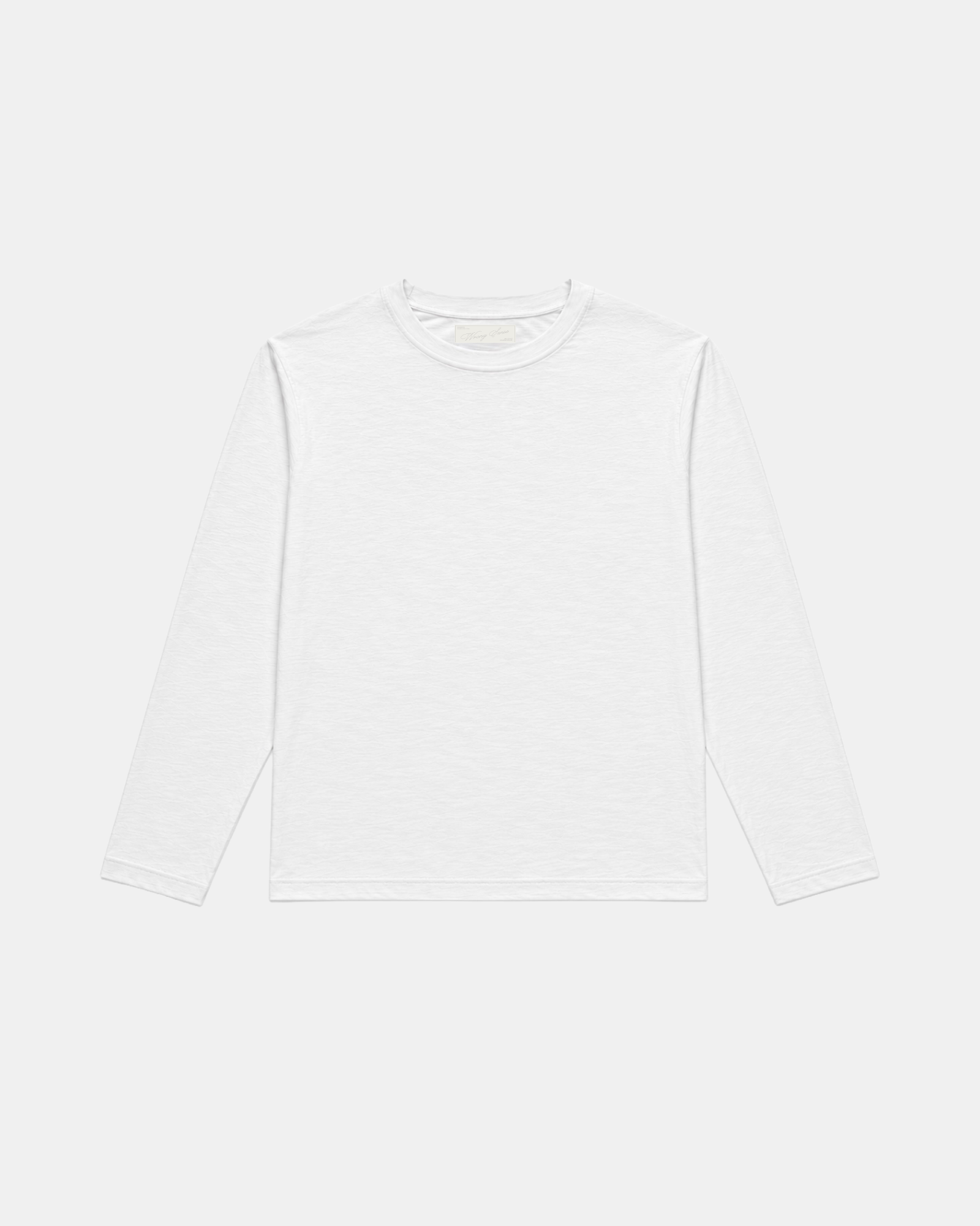 Camisola de Manga Comprida Branca Essentials