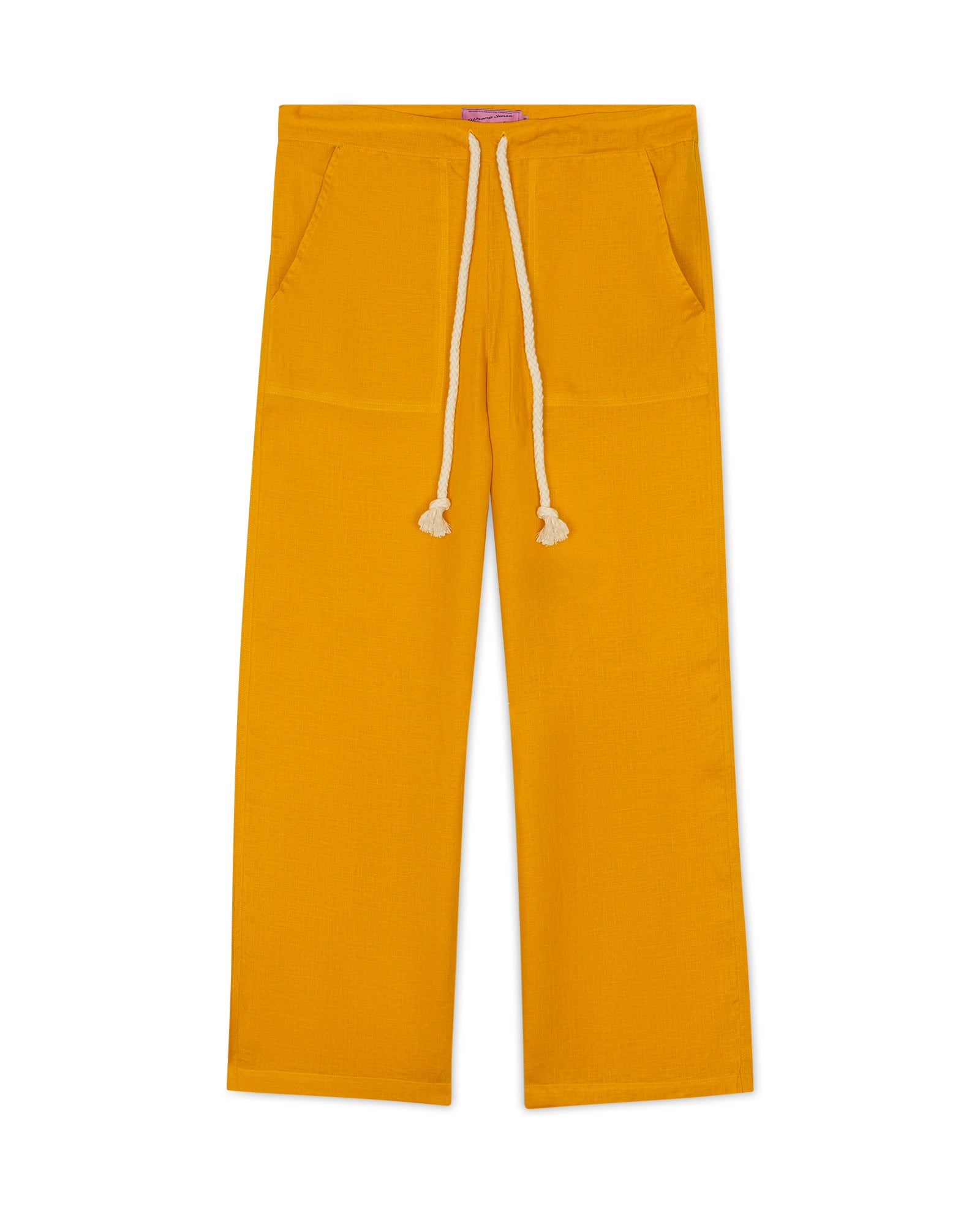 Yellow Linen Pants